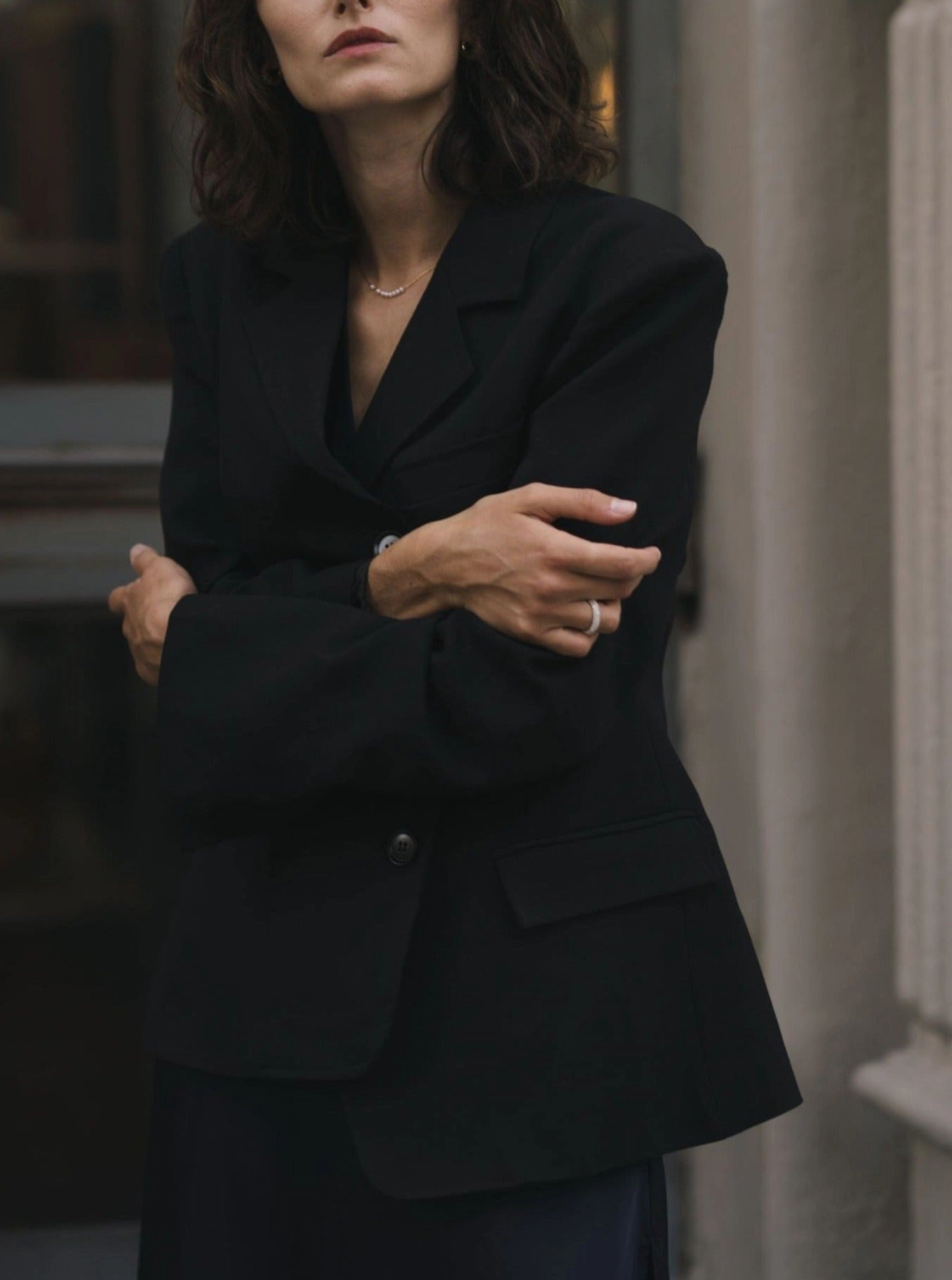 80's Black Blazer
