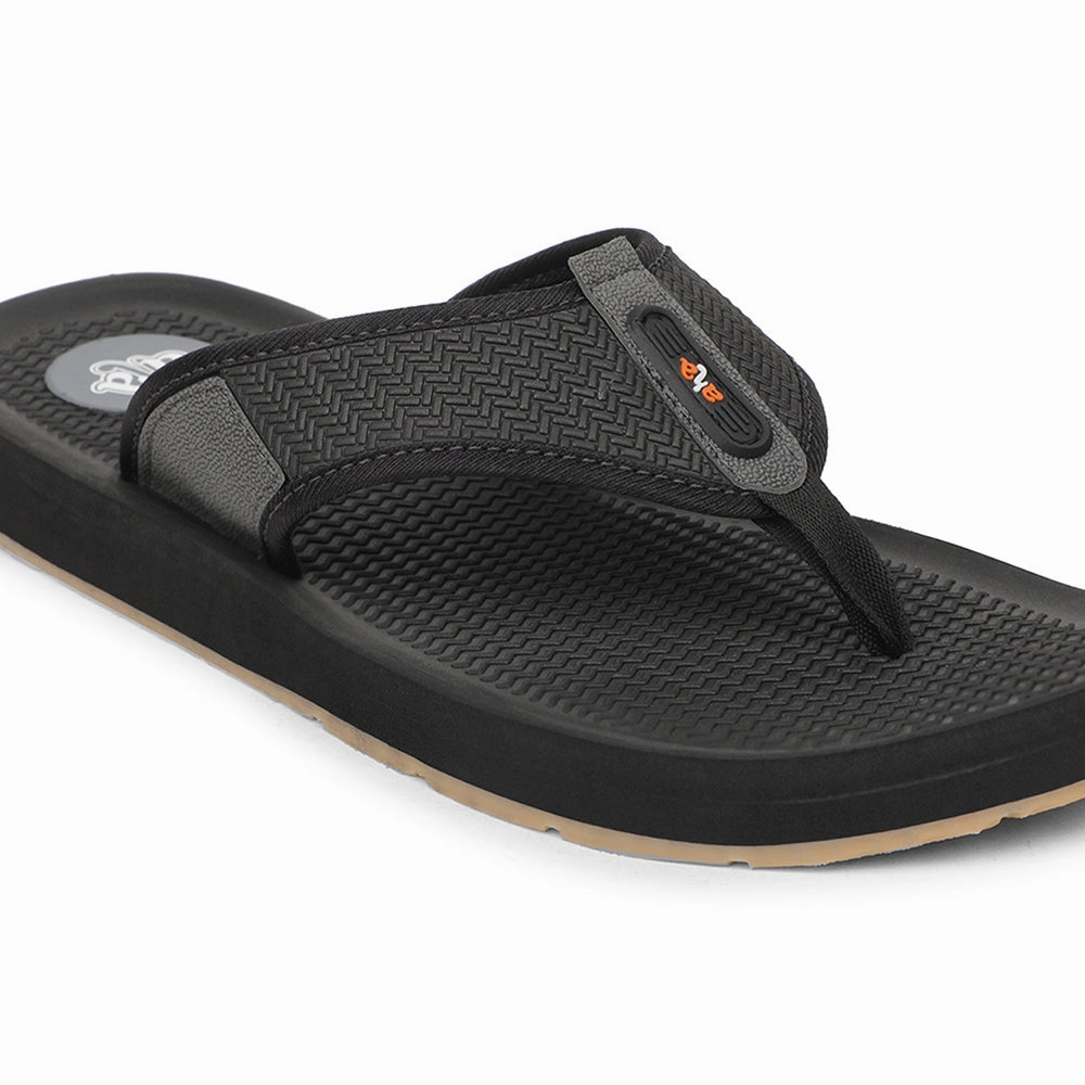 A-HA Black Casual Slipper For Men ANCO-10 By Liberty