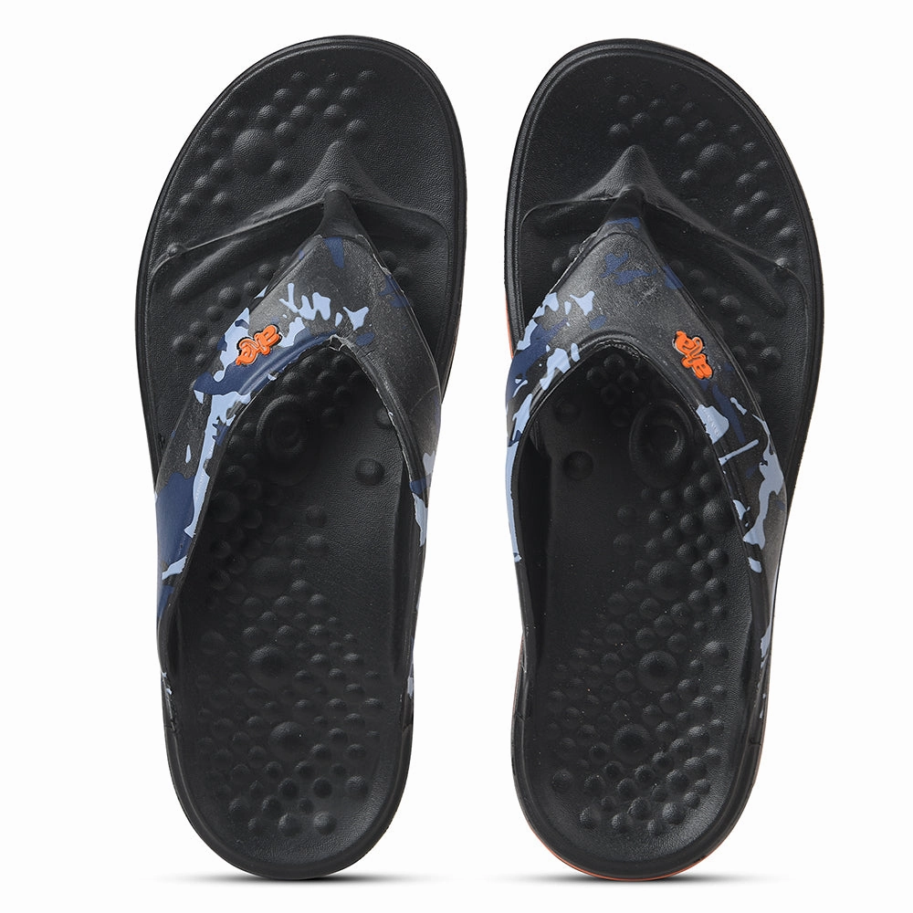 A-HA Black Casual Slipper For Mens BEACHTIM51 By Liberty