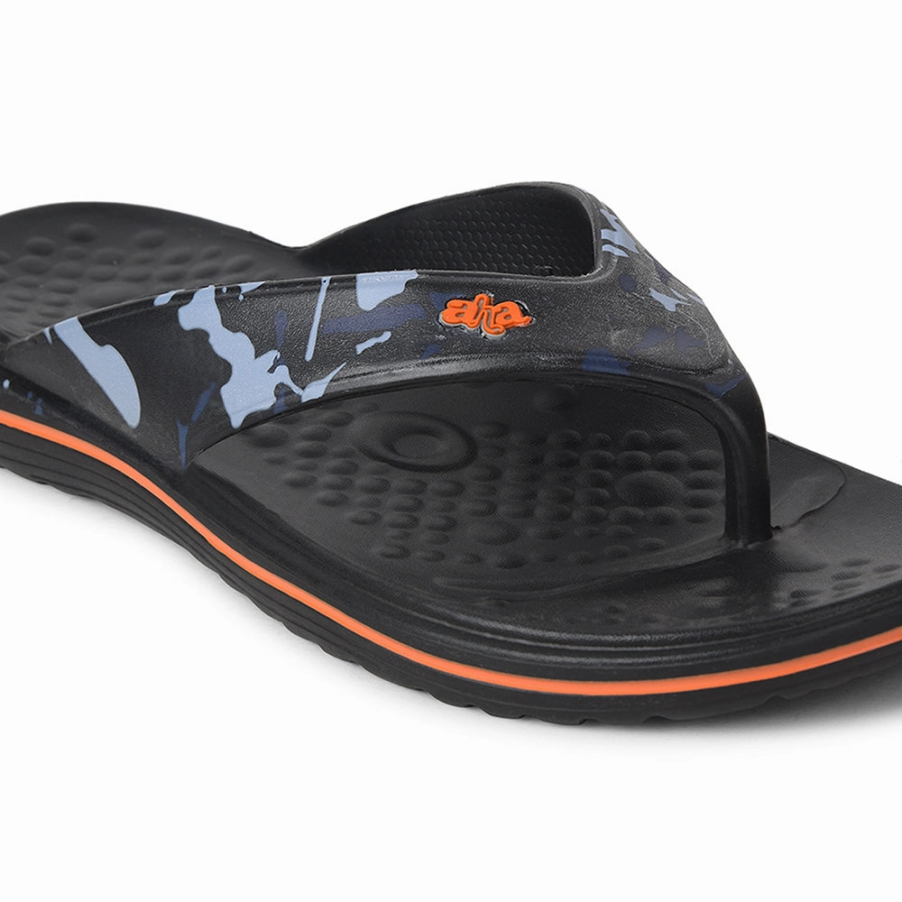A-HA Black Casual Slipper For Mens BEACHTIM51 By Liberty