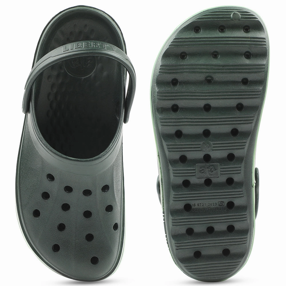 A-HA Green Casual Slingback Clogs For Men LITEWALKNR By Liberty