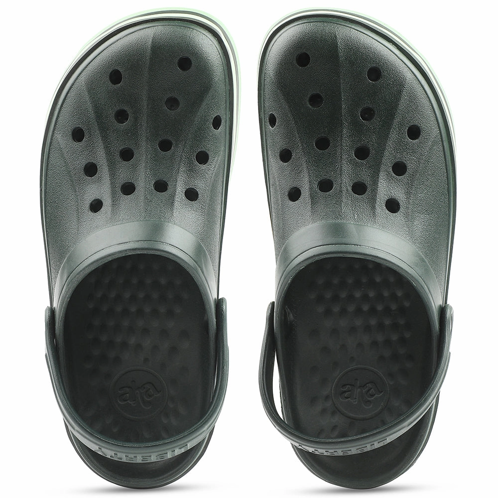 A-HA Green Casual Slingback Clogs For Men LITEWALKNR By Liberty