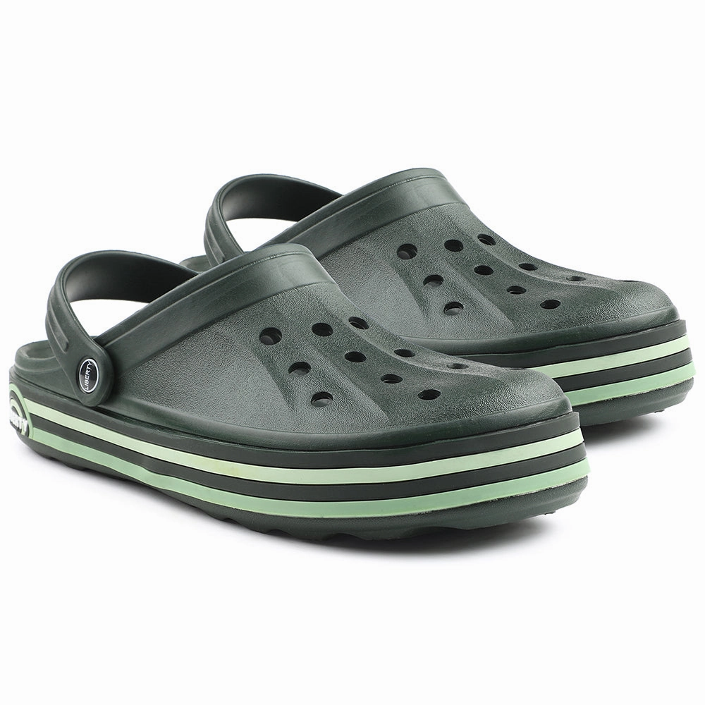 A-HA Green Casual Slingback Clogs For Men LITEWALKNR By Liberty