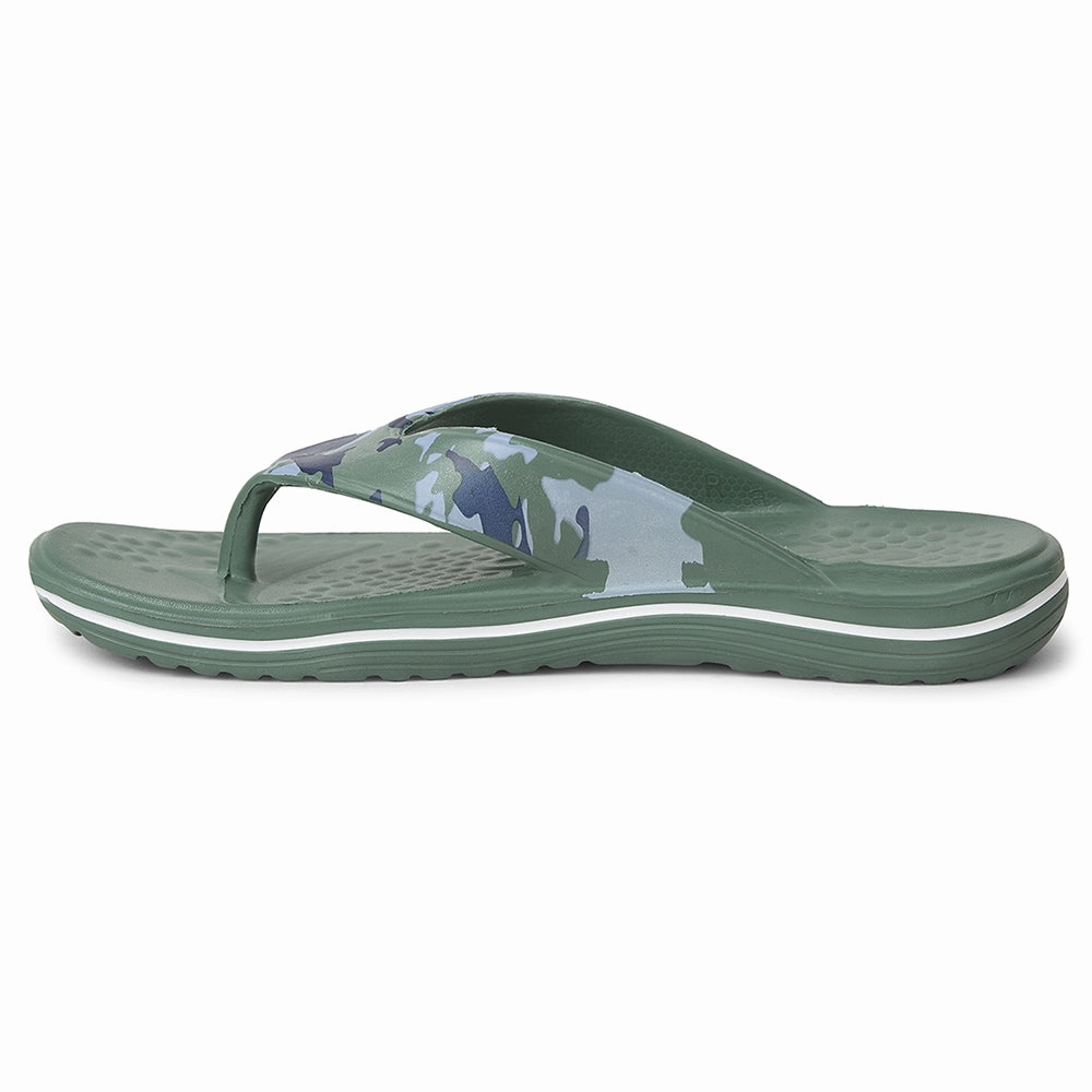 A-HA Green Casual Slipper For Mens BEACHTIM51 By Liberty