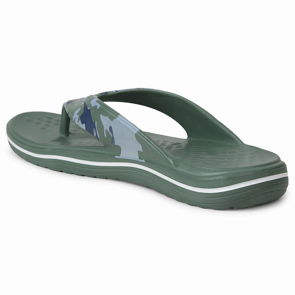 A-HA Green Casual Slipper For Mens BEACHTIM51 By Liberty