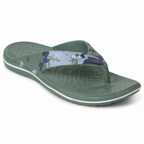 A-HA Green Casual Slipper For Mens BEACHTIM51 By Liberty