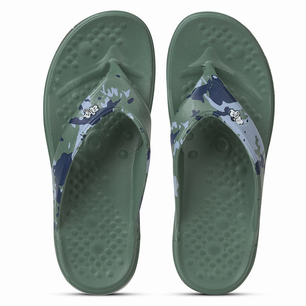 A-HA Green Casual Slipper For Mens BEACHTIM51 By Liberty