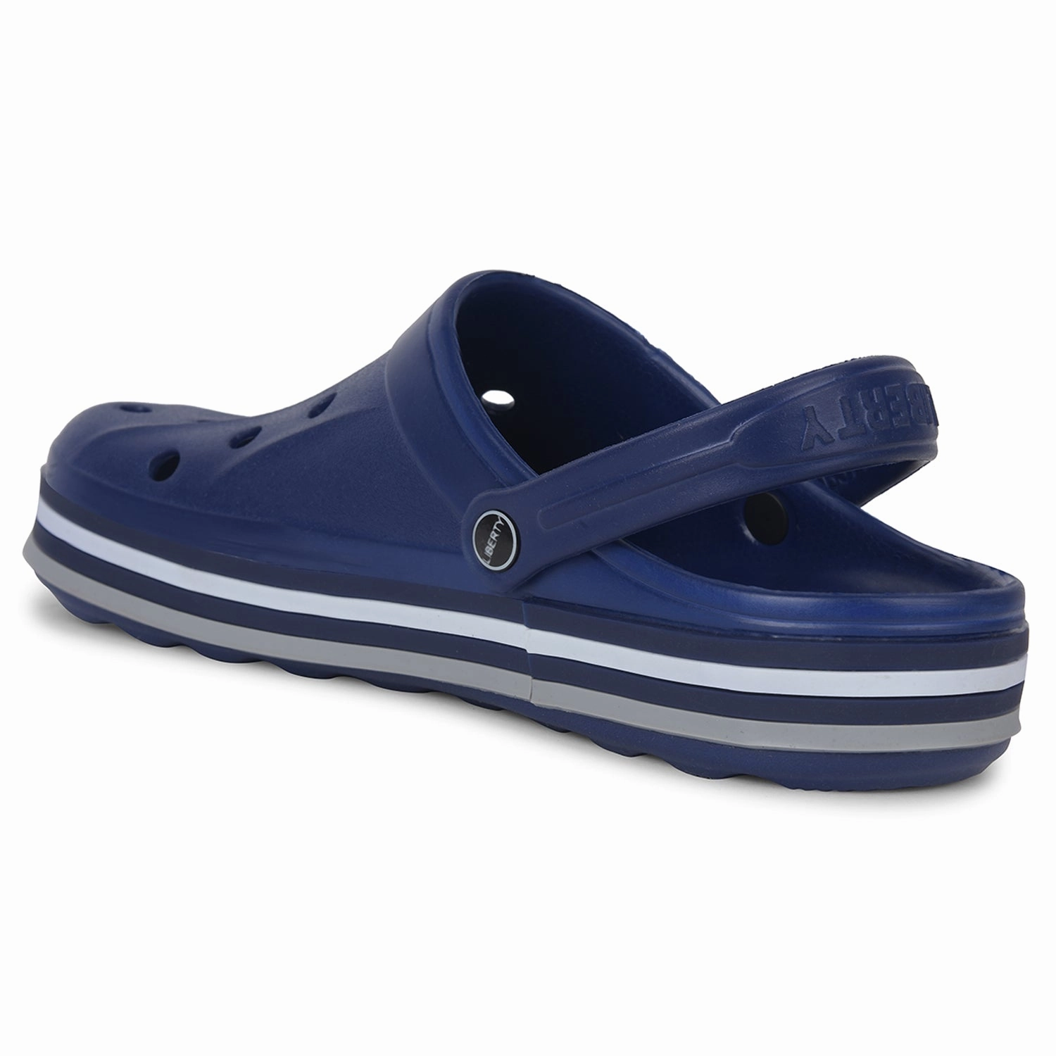 A-HA Navy Blue Casual Slingback Clogs For Men LITEWALKNR By Liberty