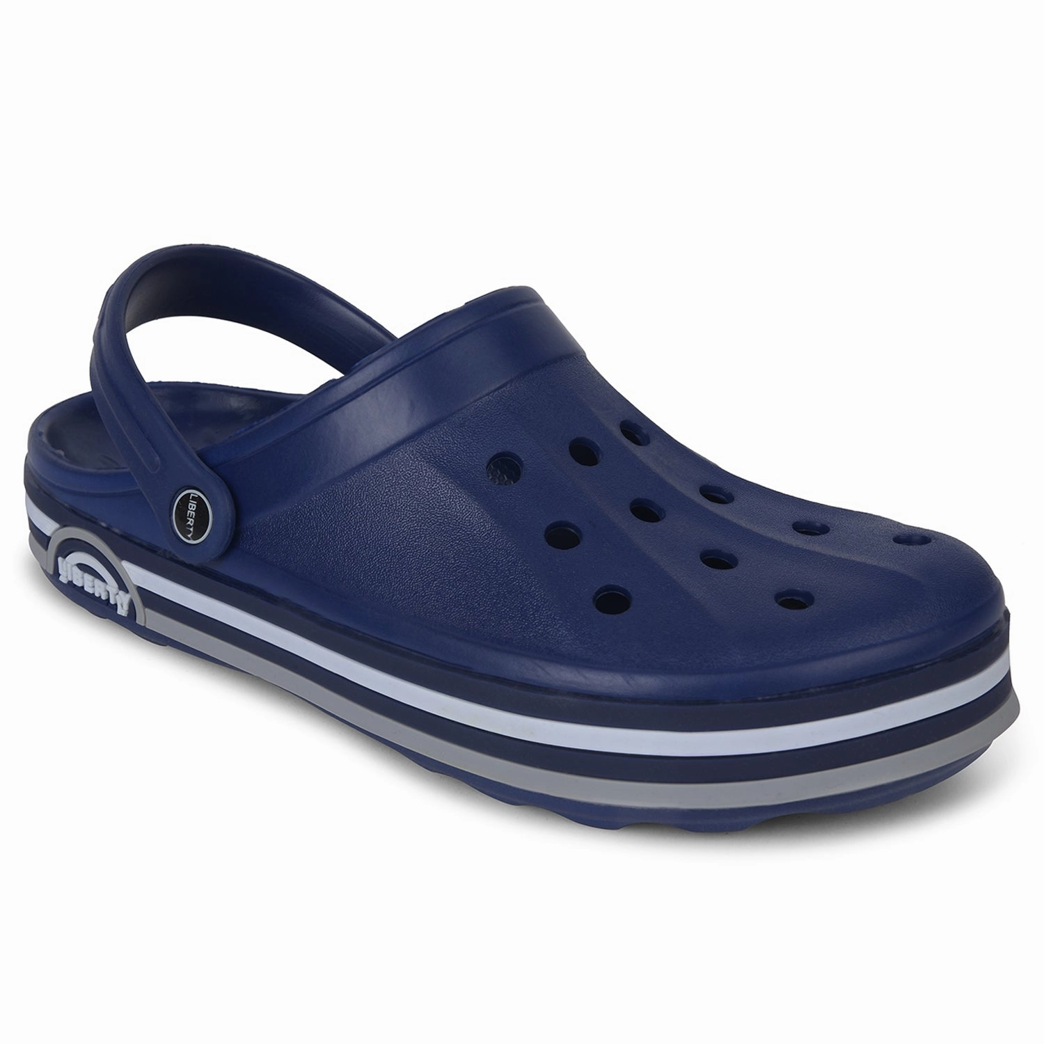 A-HA Navy Blue Casual Slingback Clogs For Men LITEWALKNR By Liberty