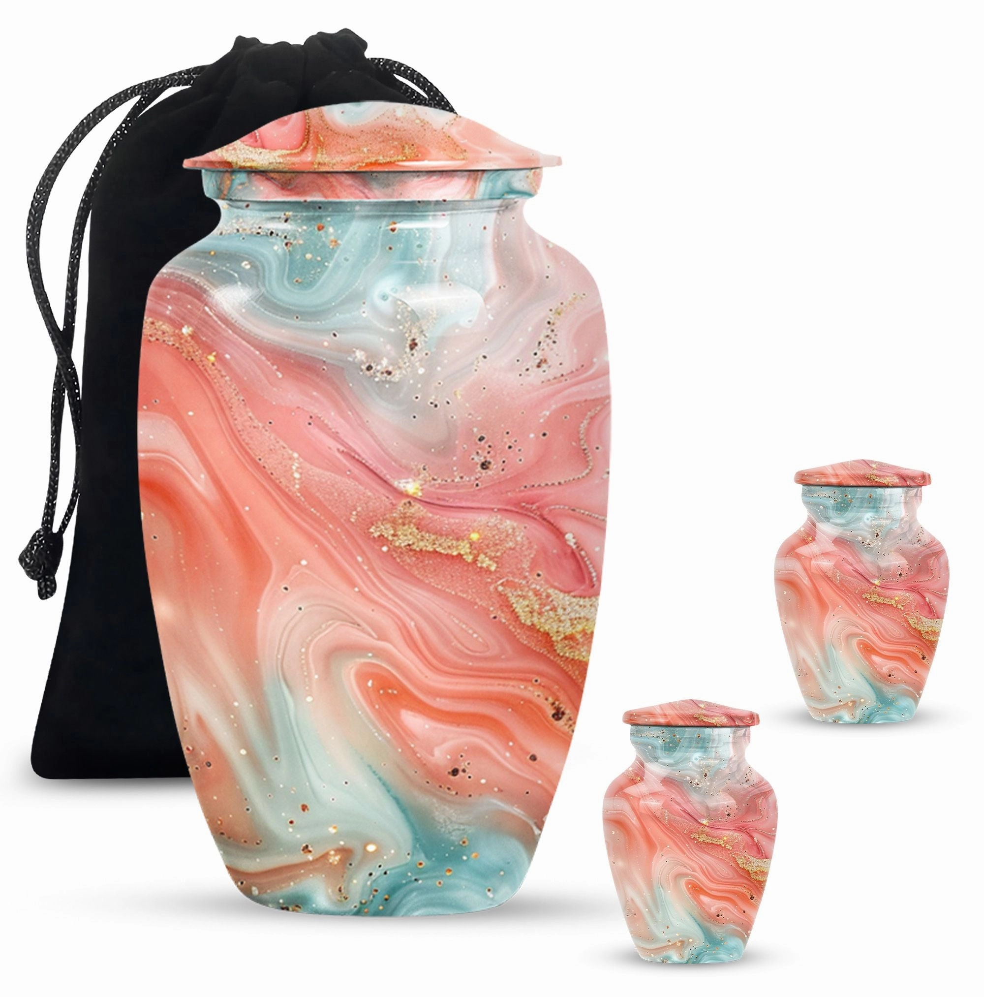 Abstract Elegance - Stately Memorial Cremation Urn for Ashes