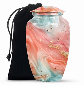 Abstract Elegance - Stately Memorial Cremation Urn for Ashes