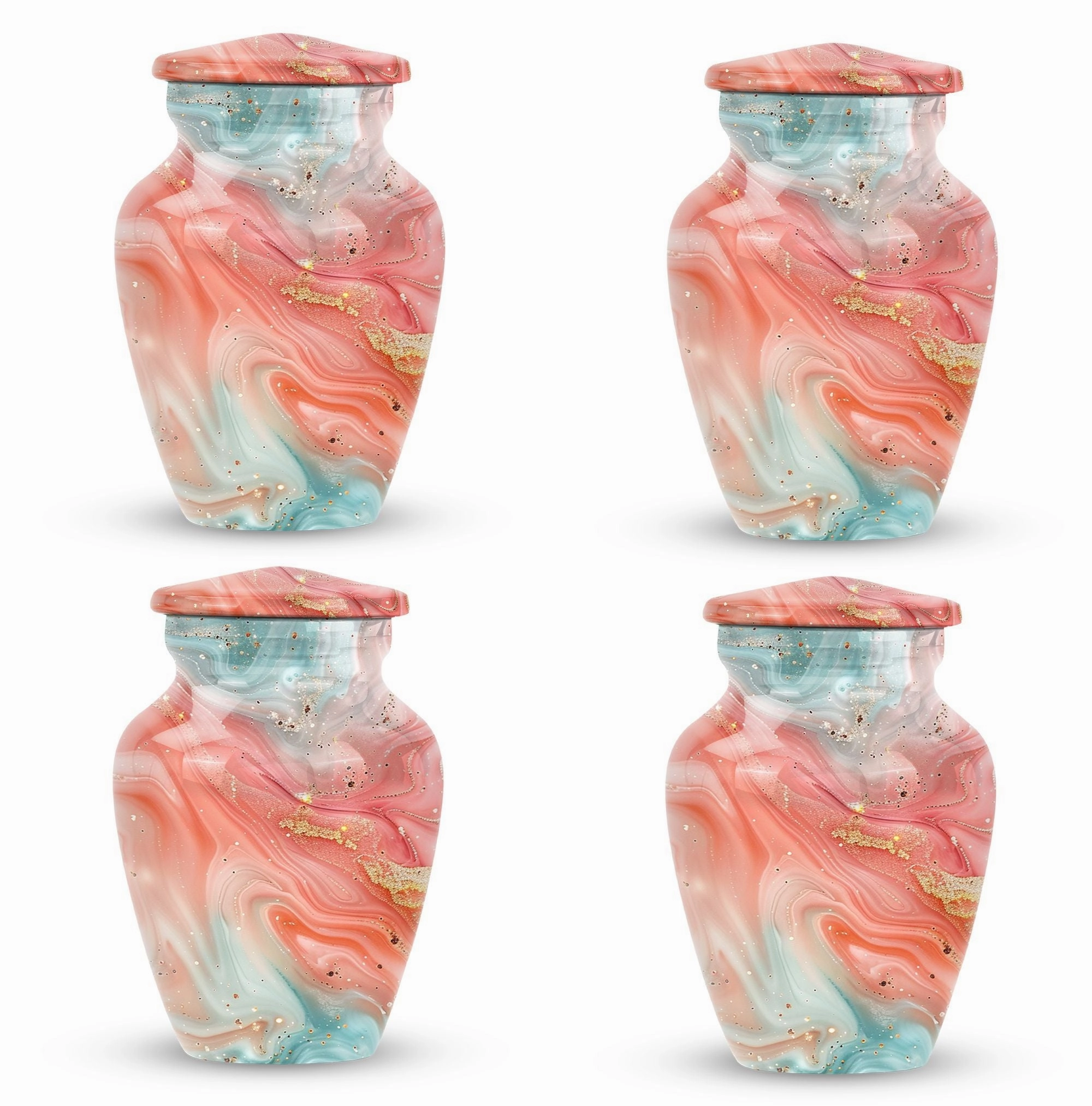 Abstract Elegance - Stately Memorial Cremation Urn for Ashes