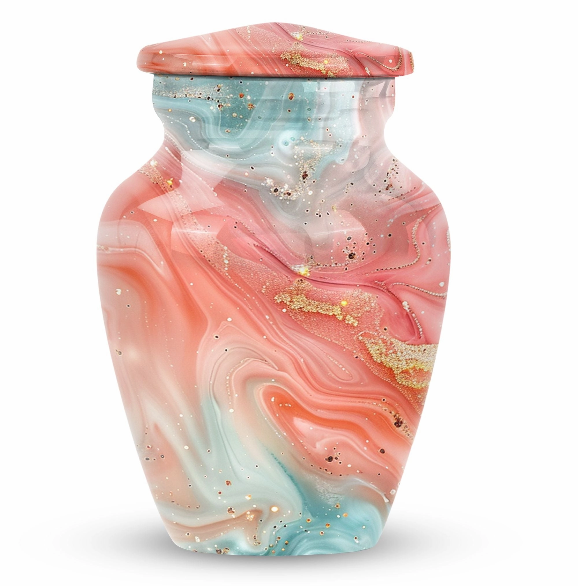 Abstract Elegance - Stately Memorial Cremation Urn for Ashes