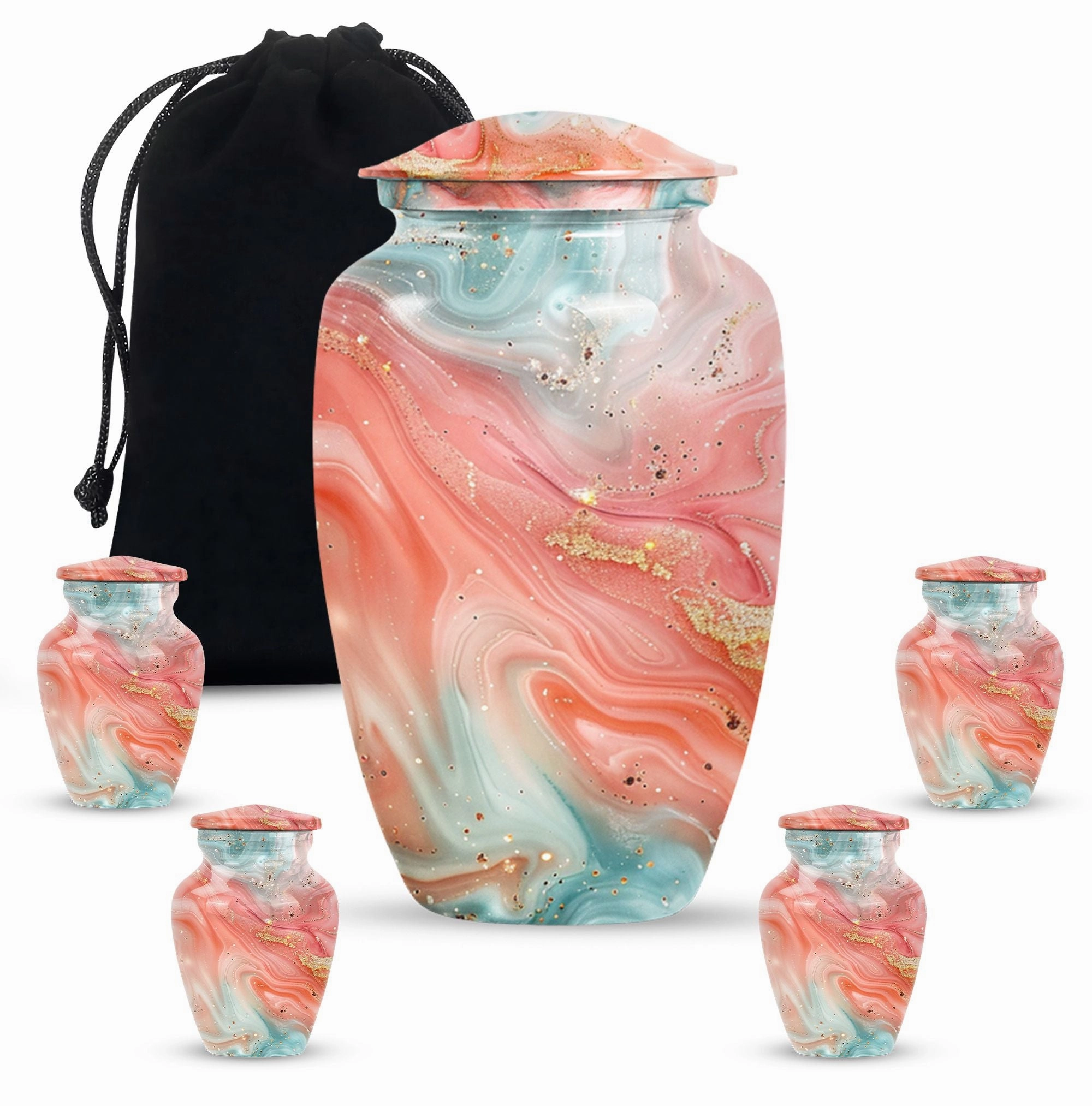Abstract Elegance - Stately Memorial Cremation Urn for Ashes