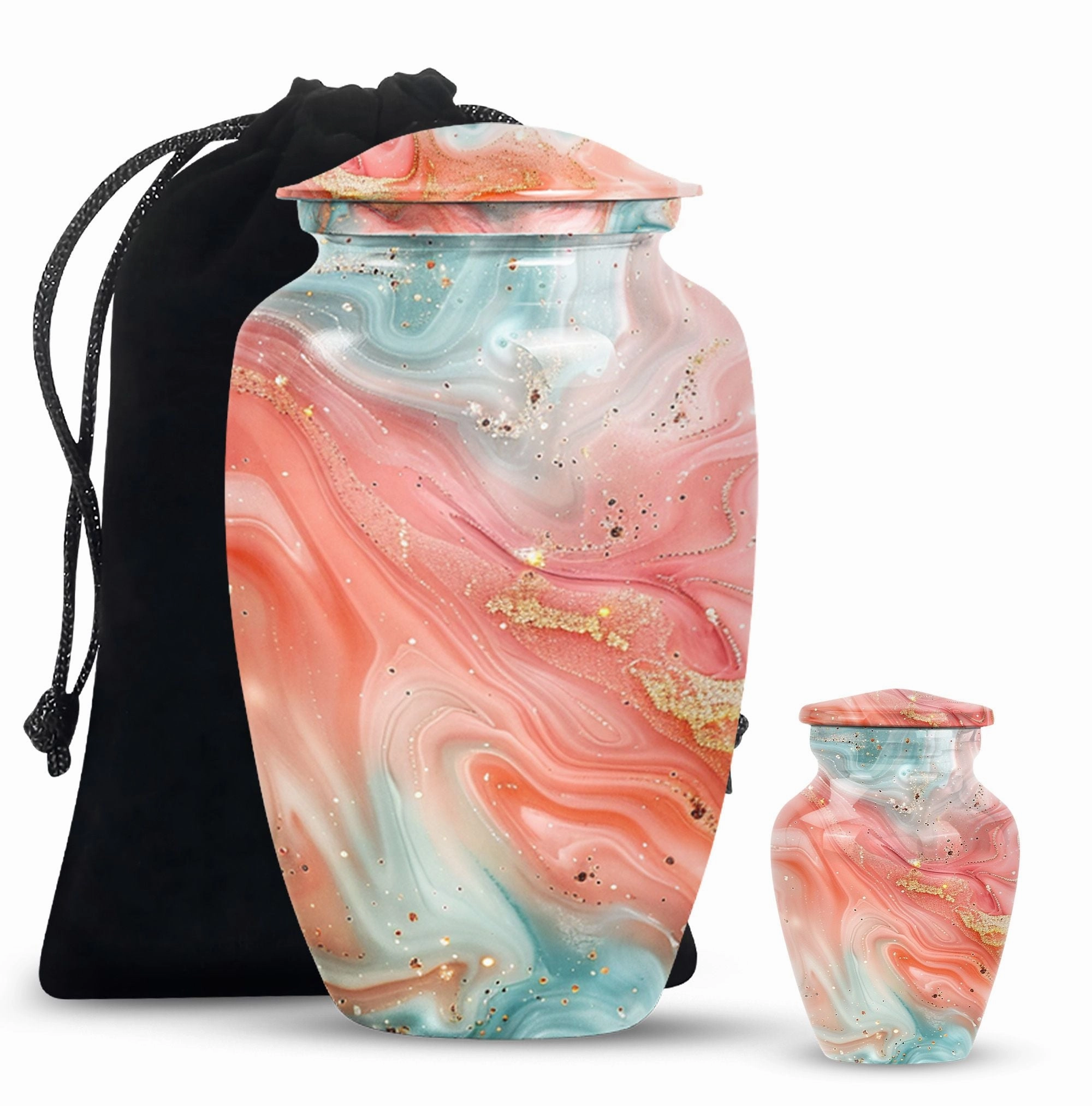 Abstract Elegance - Stately Memorial Cremation Urn for Ashes