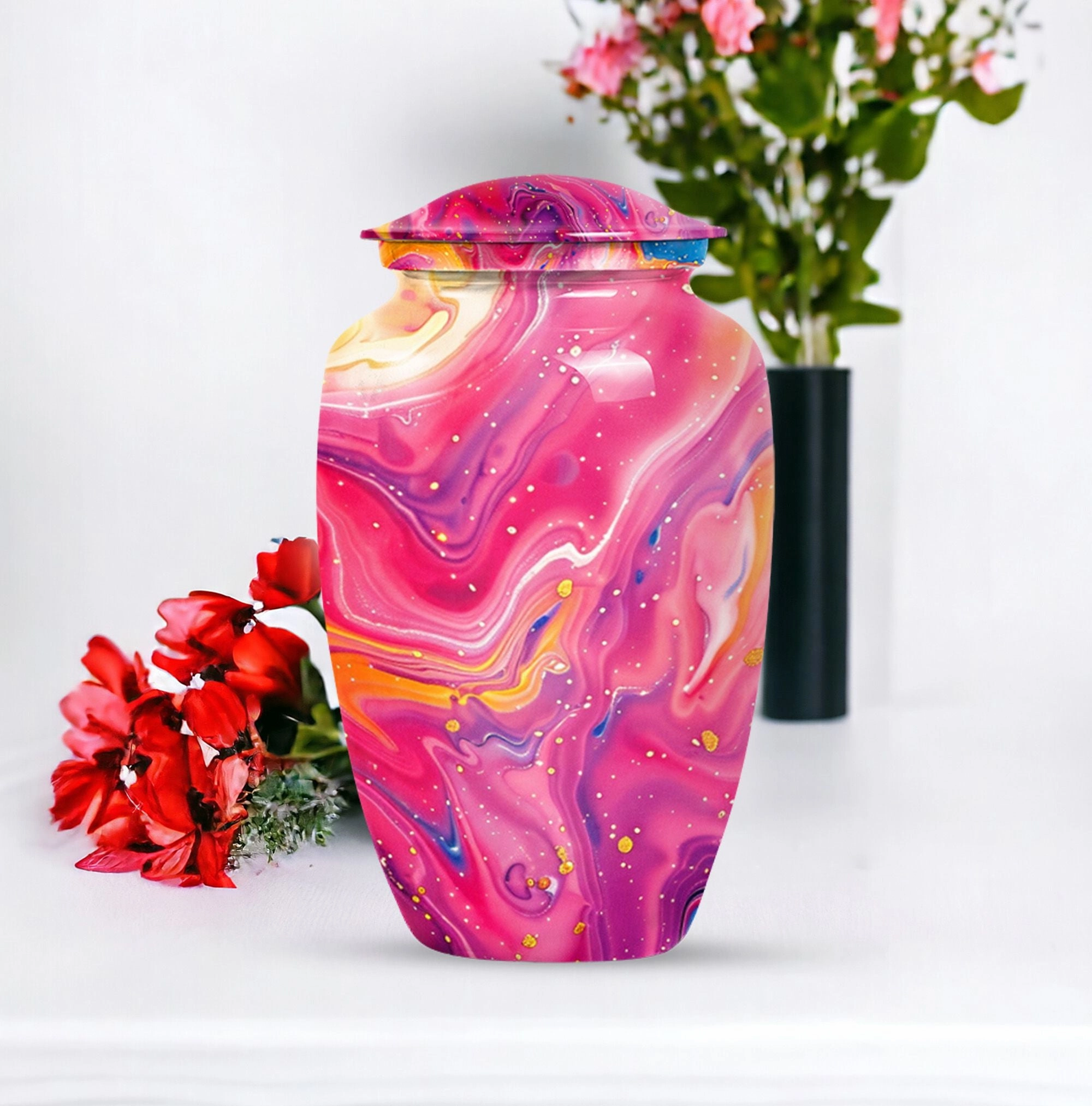 Abstract Eternity - Commemorative Cremation Urn, Keepsake Urn