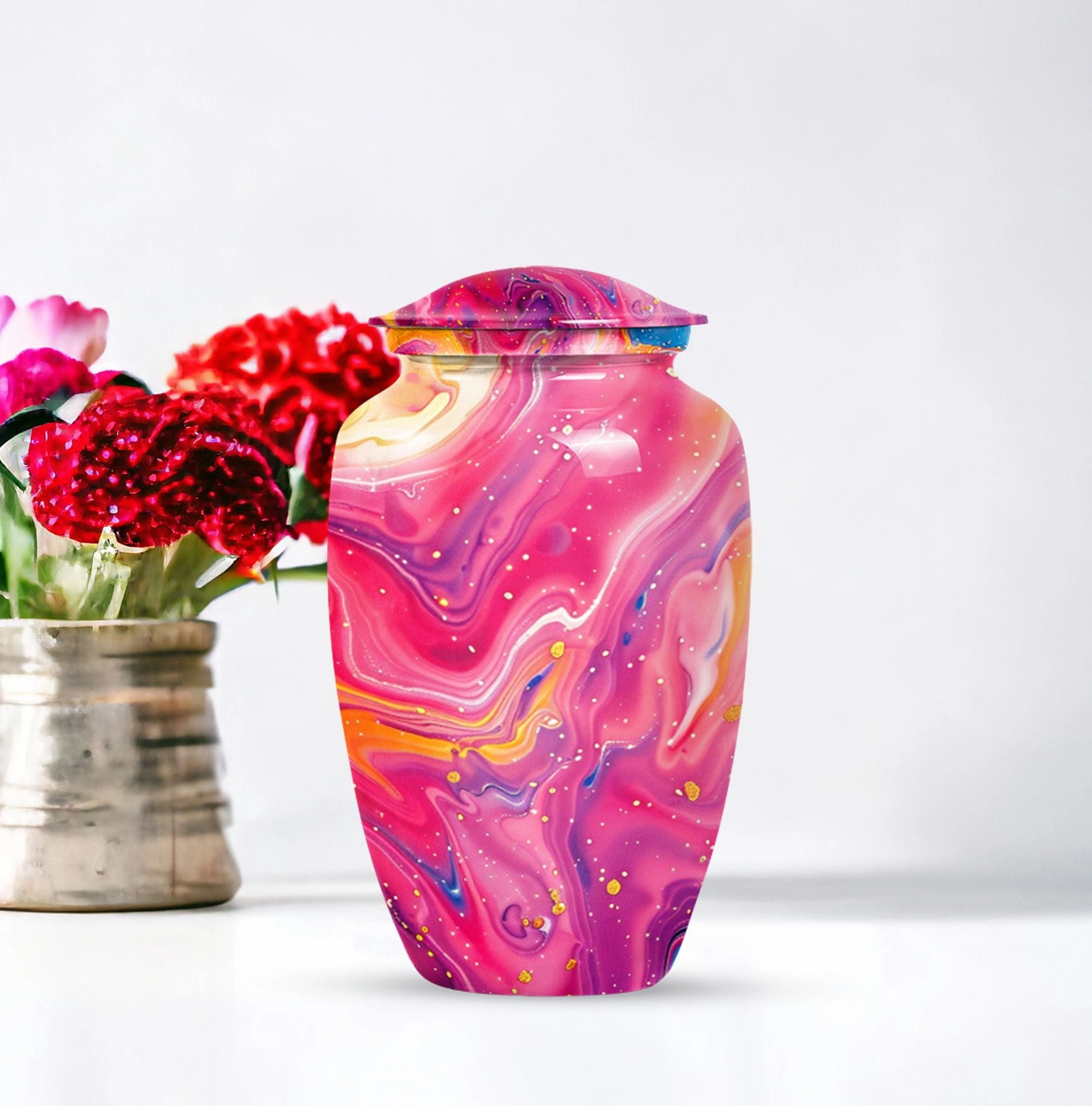 Abstract Eternity - Commemorative Cremation Urn, Keepsake Urn
