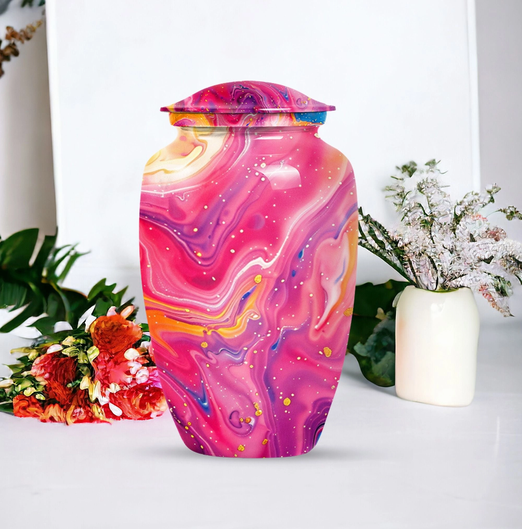 Abstract Eternity - Commemorative Cremation Urn, Keepsake Urn