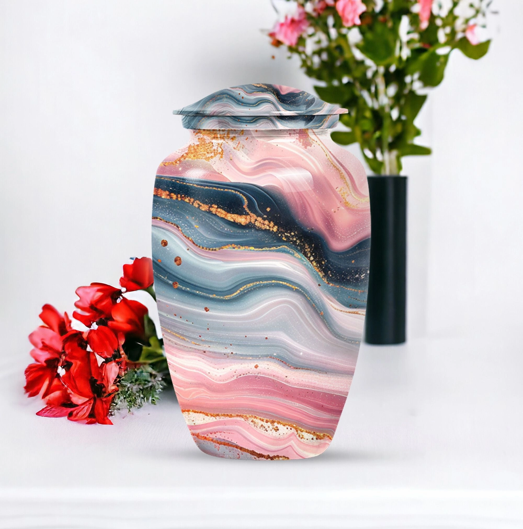 Abstract Female Cremation Urn Remembrance Companion