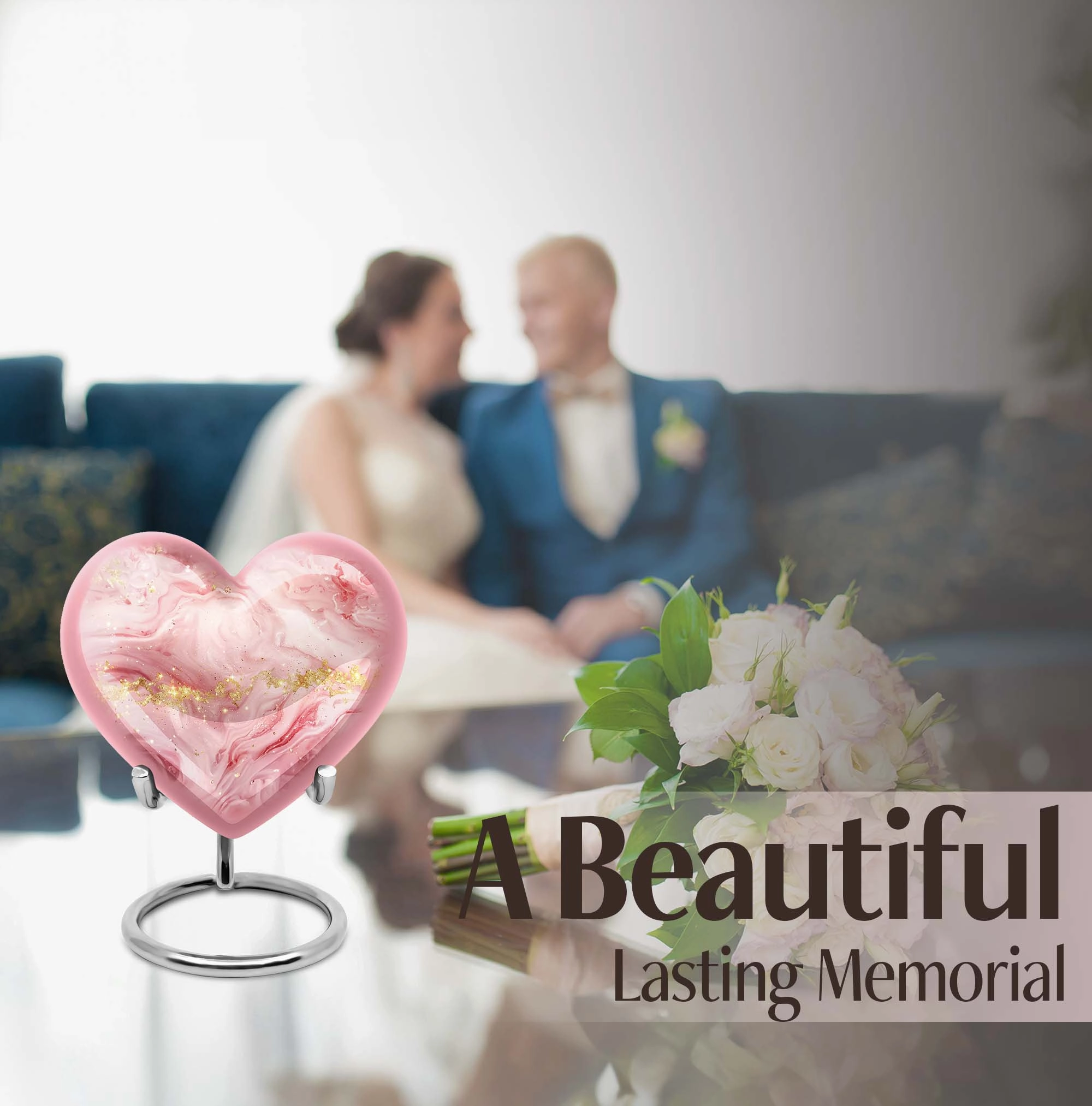 Abstract Handmade Cremation Urn For Ashes For Men & Women