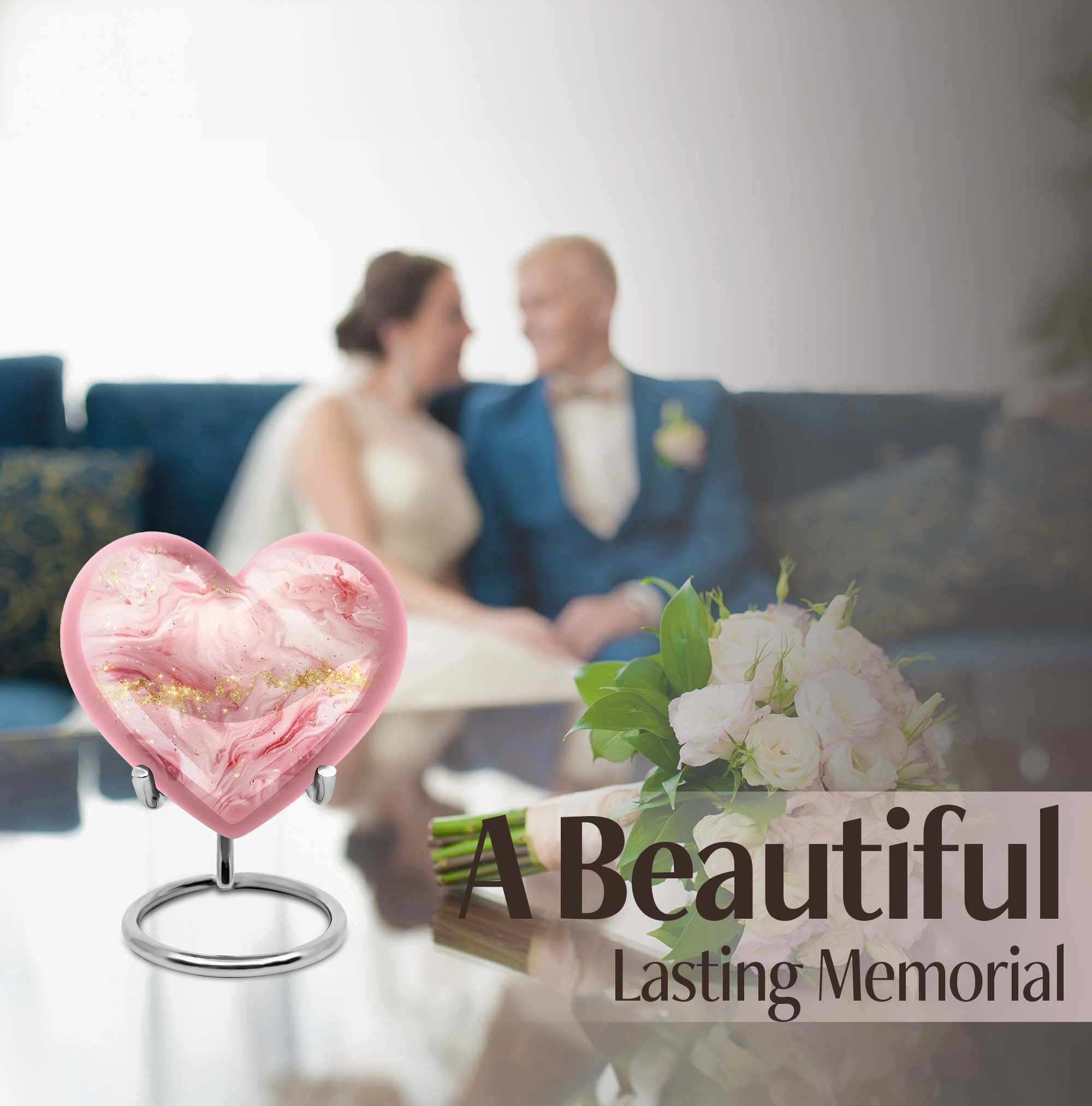 Abstract Handmade Cremation Urn For Ashes For Men & Women
