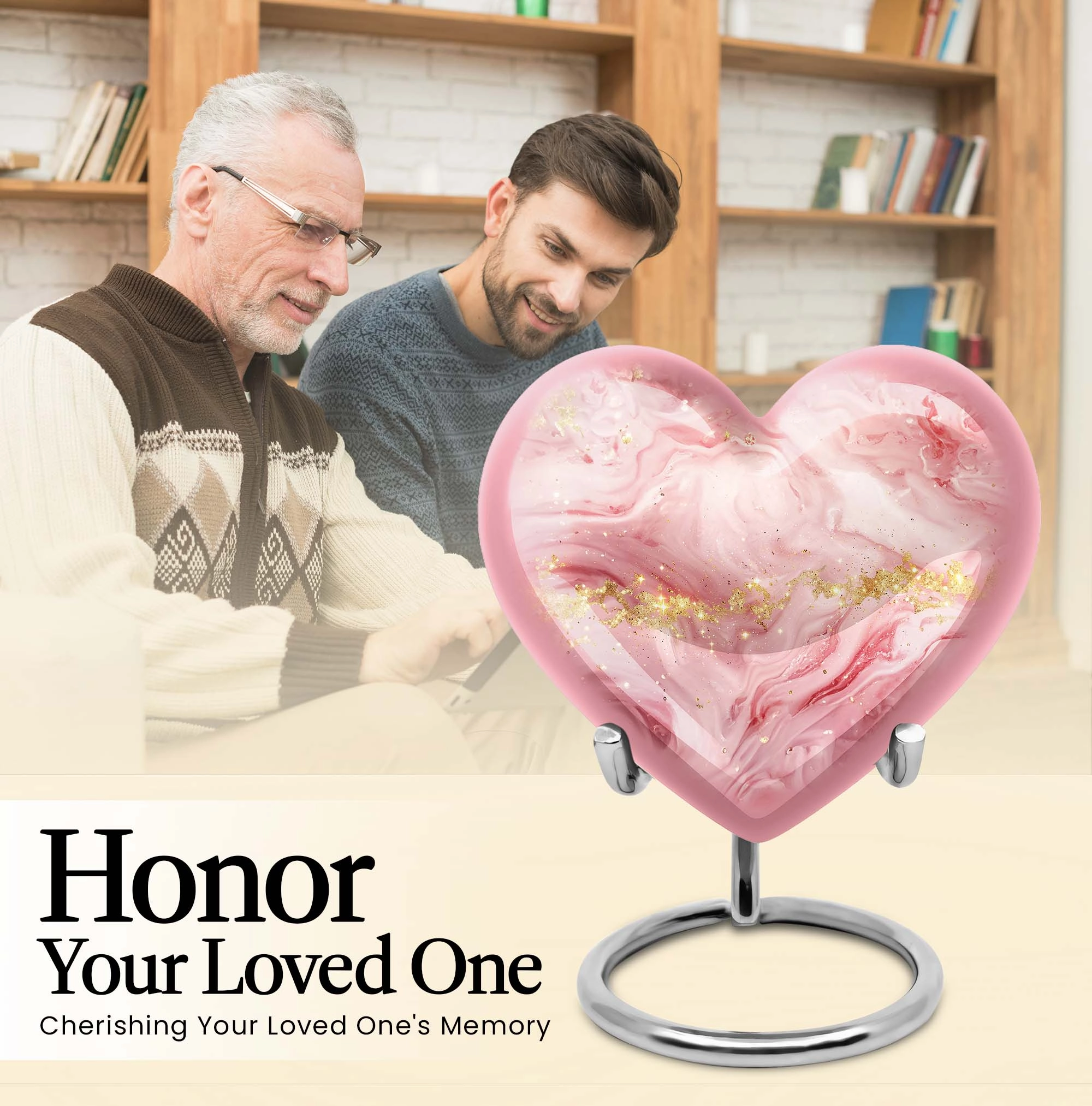Abstract Handmade Cremation Urn For Ashes For Men & Women