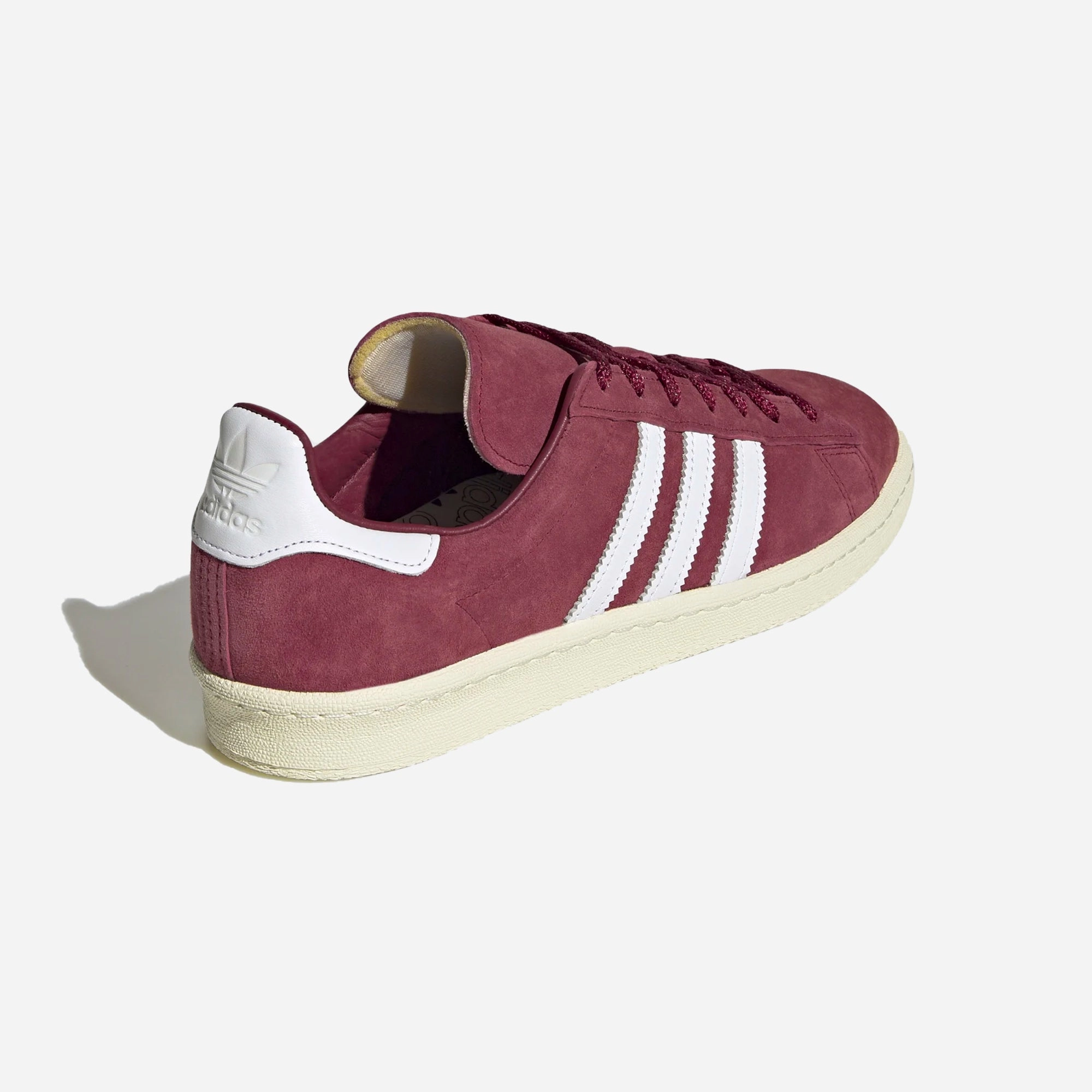 Adidas Originals | CAMPUS 80S  { BURGUNDY/WHITE