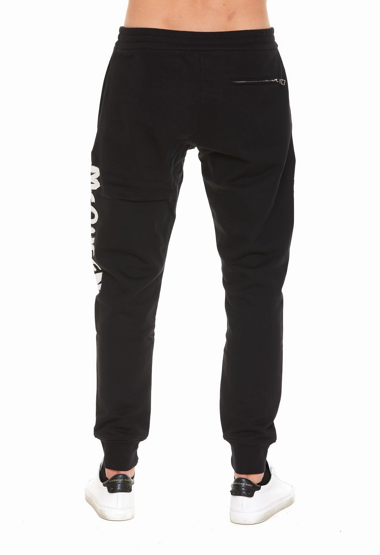 Alexander McQueen Logo Printed Slim Cut Track Trousers