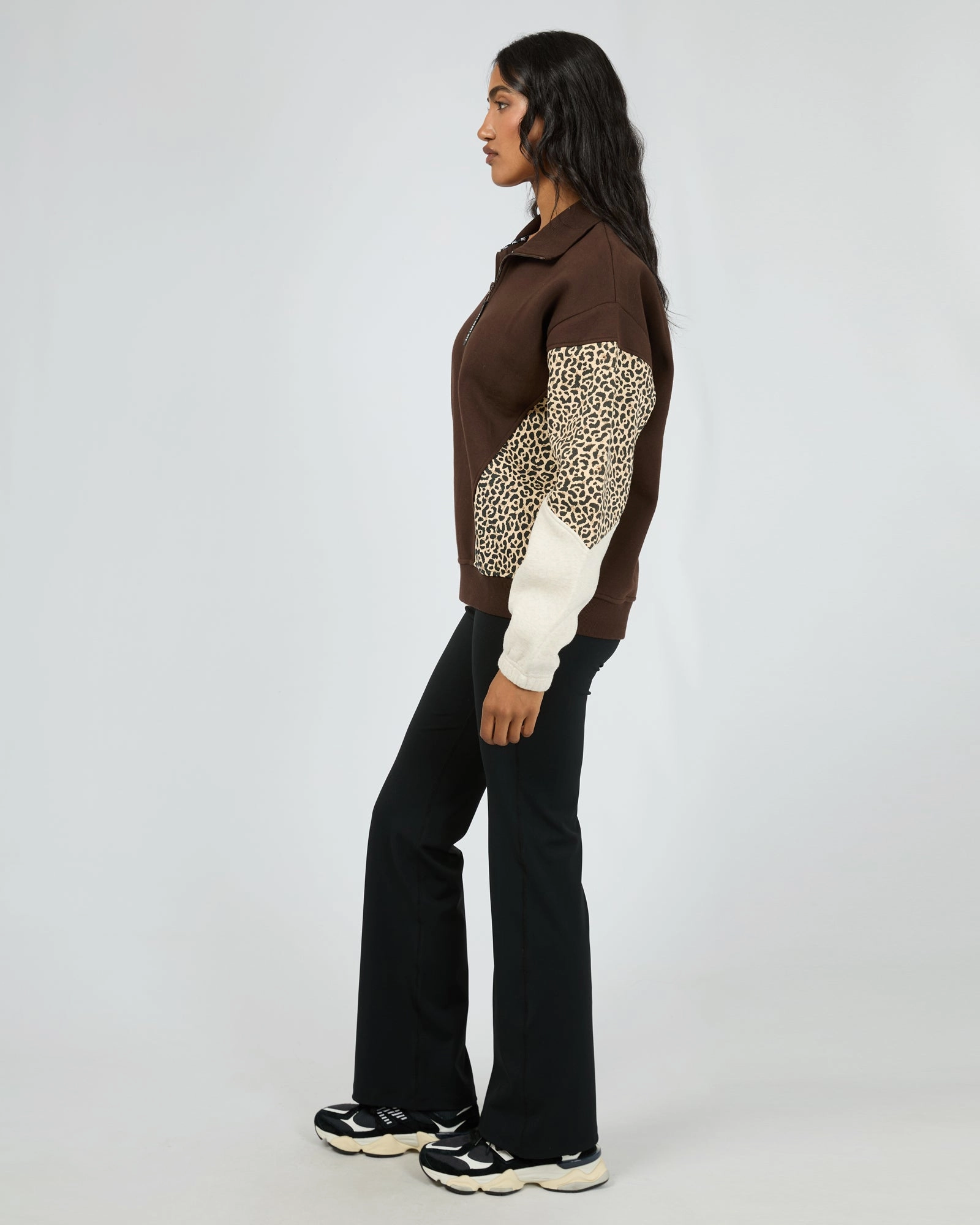 All About Eve Savannah 1/4 Zip Brown