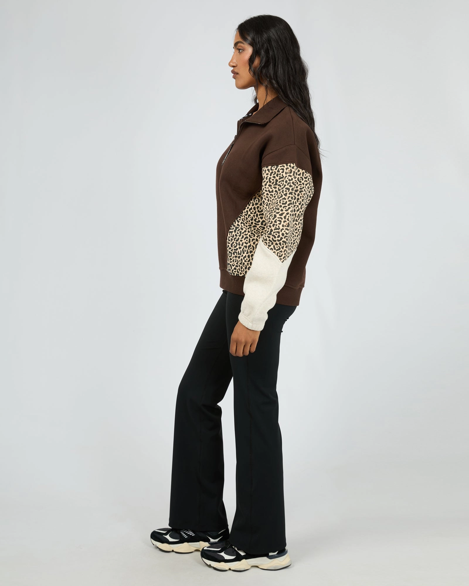 All About Eve Savannah 1/4 Zip Brown