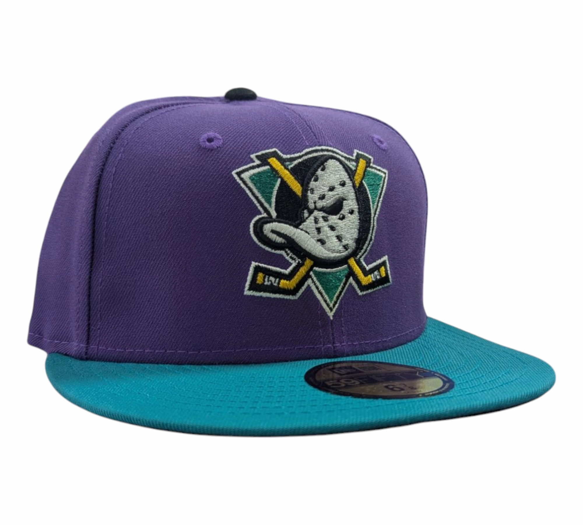 Anaheim Mighty Ducks New Era Purple/Teal Ducks Fly Together 59FIFTY Fitted Hat