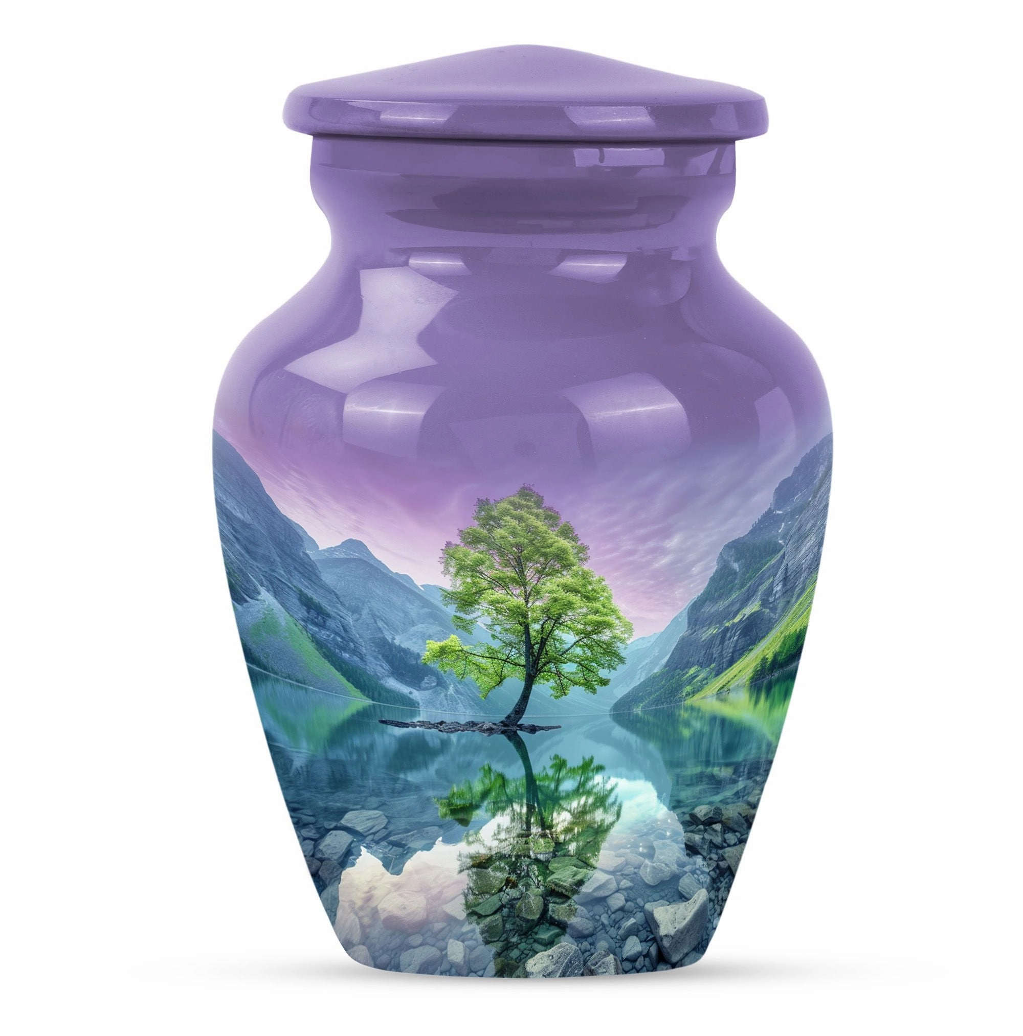 Arora Borealis Northern Lights Cremation Urn For Human Ashes