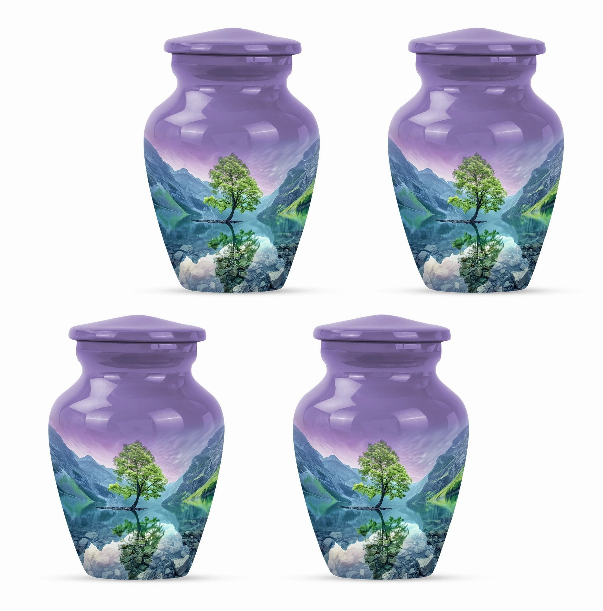 Arora Borealis Northern Lights Cremation Urn For Human Ashes