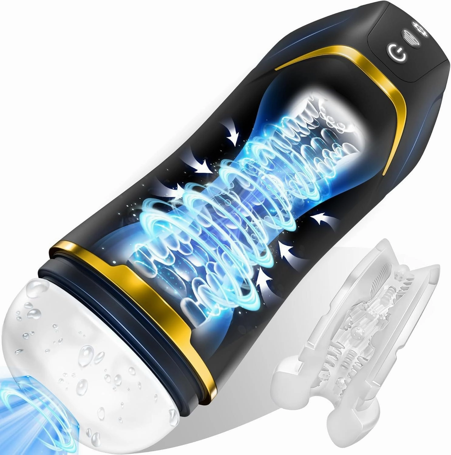 Auto 5 Sucking 10 Vibrating Male Masturbator Sex Toy