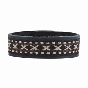 Aztec Cuff Bracelet in Black
