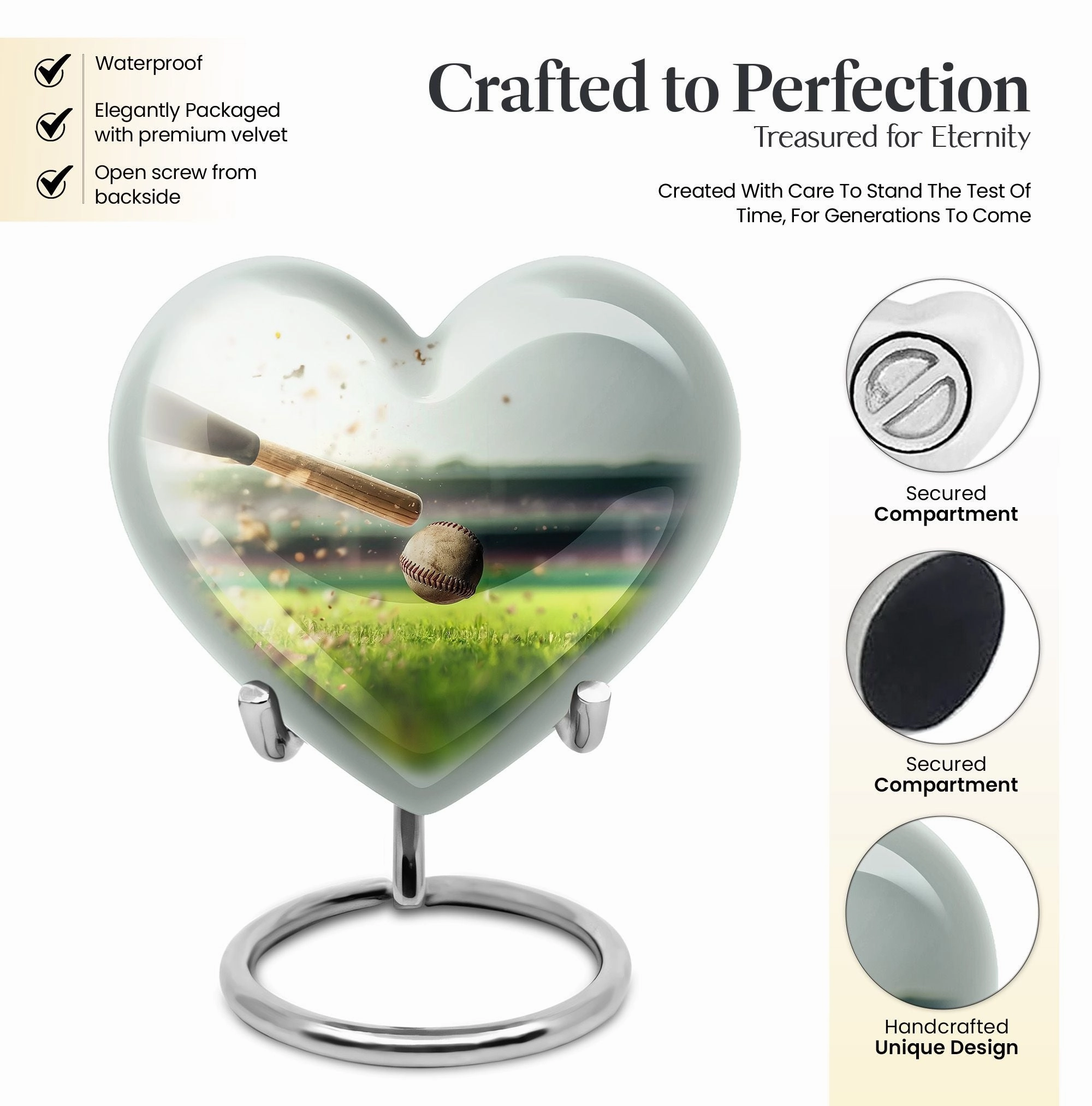 Baseball Memory: Cremation Urn for Mother's Eternal Rest