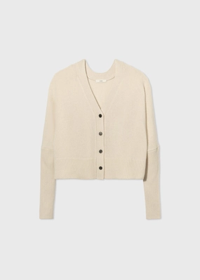 Batwing Cardigan in Cashmere - Ivory