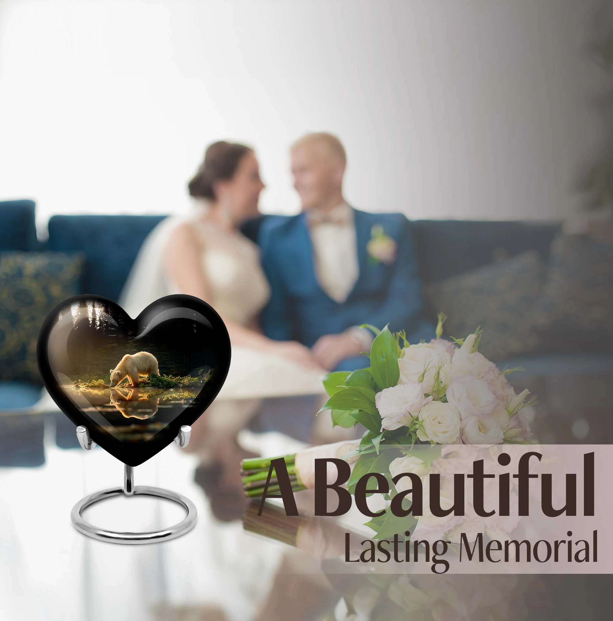 Bear Cremation Container - Serenity Memorial Urn