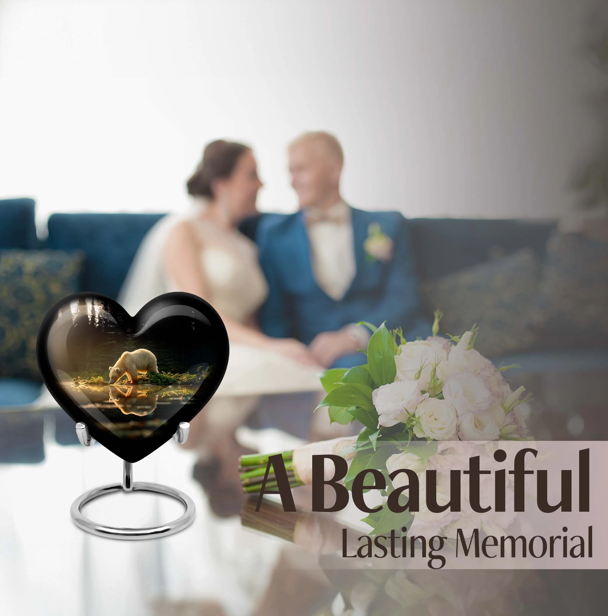 Bear Cremation Container - Serenity Memorial Urn