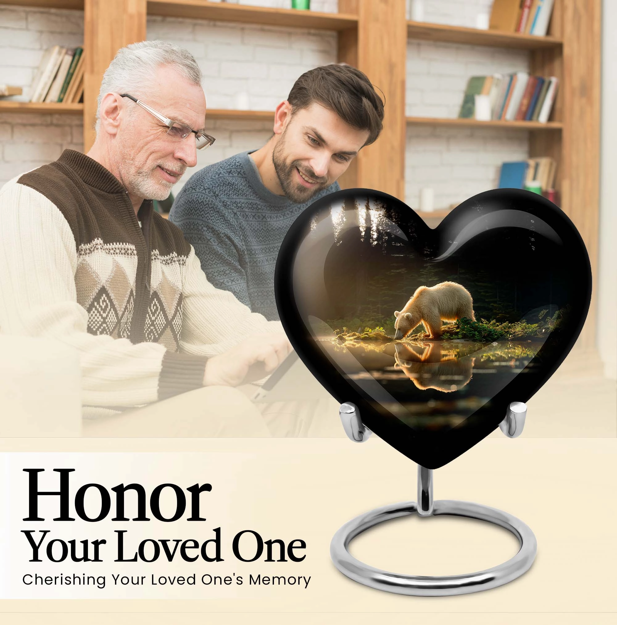 Bear Cremation Container - Serenity Memorial Urn