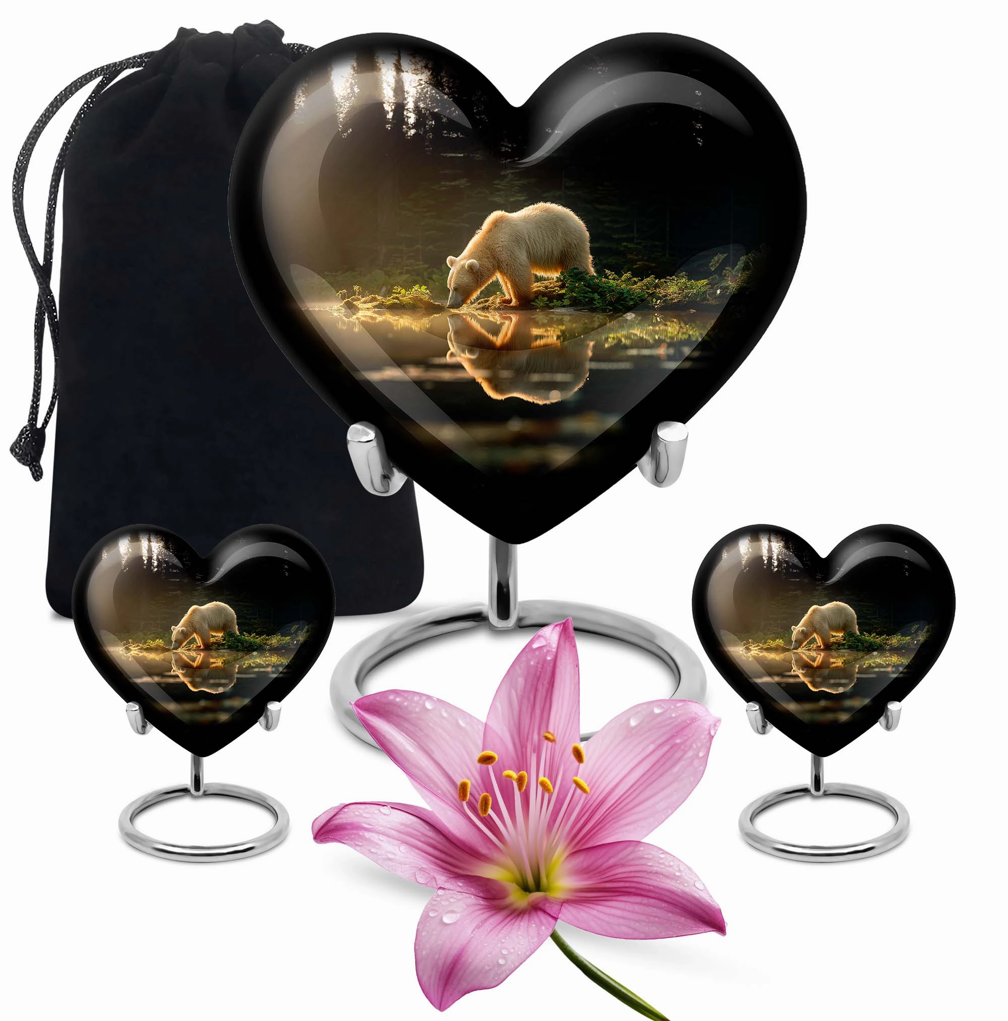 Bear Cremation Container - Serenity Memorial Urn