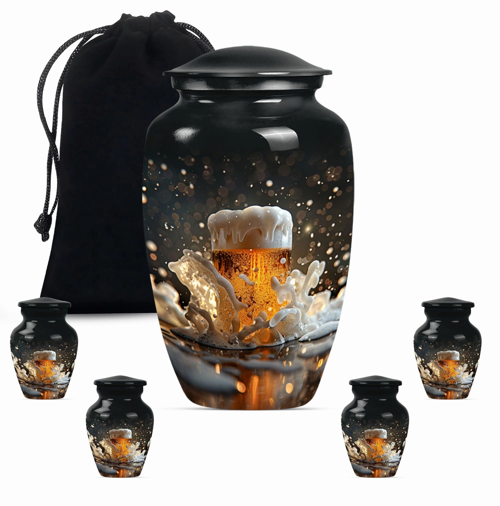 Beer Cremation Urns For Men Memorial & Funeral Urn