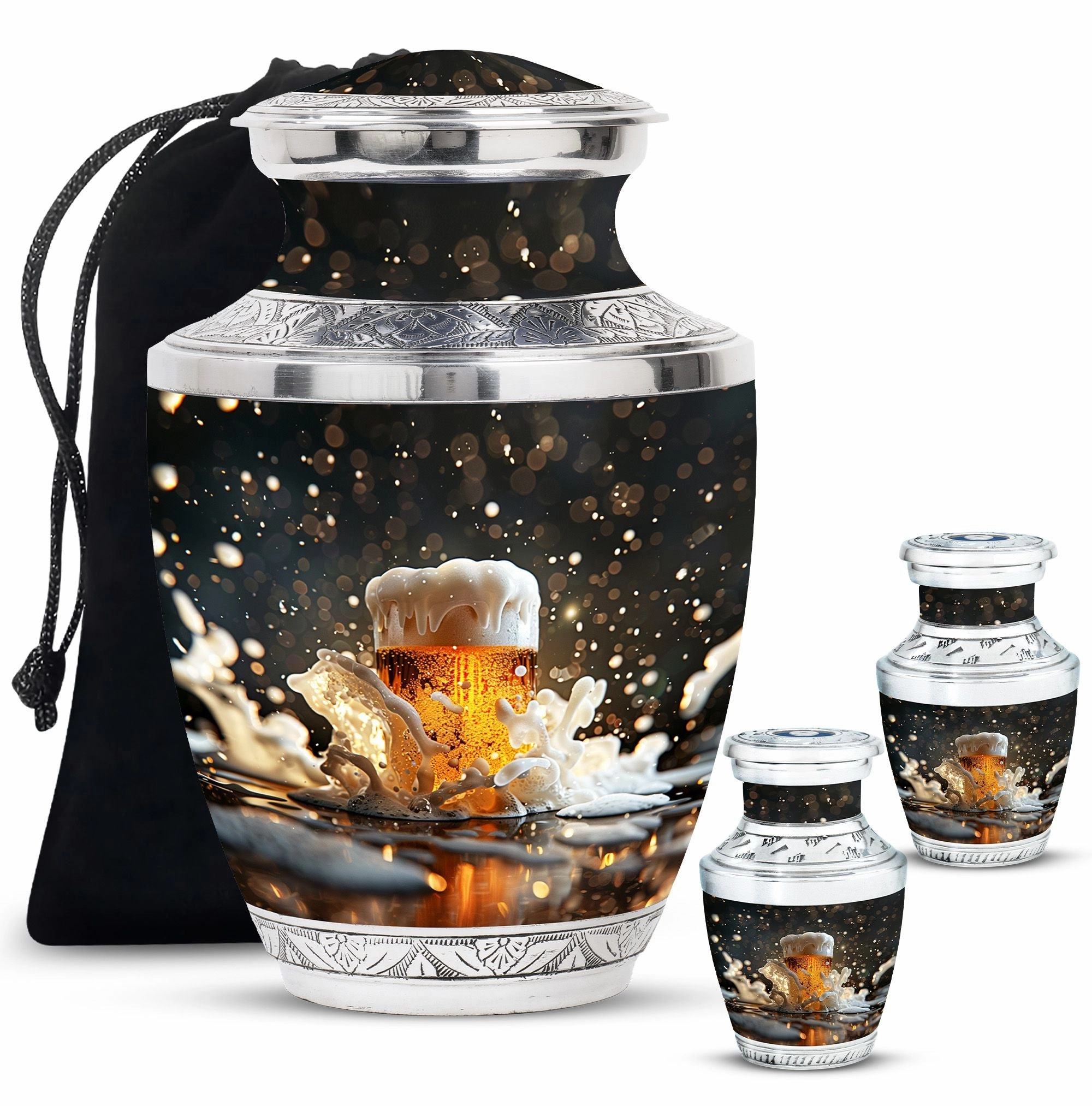 Beer Cremation Urns For Men Memorial & Funeral Urn