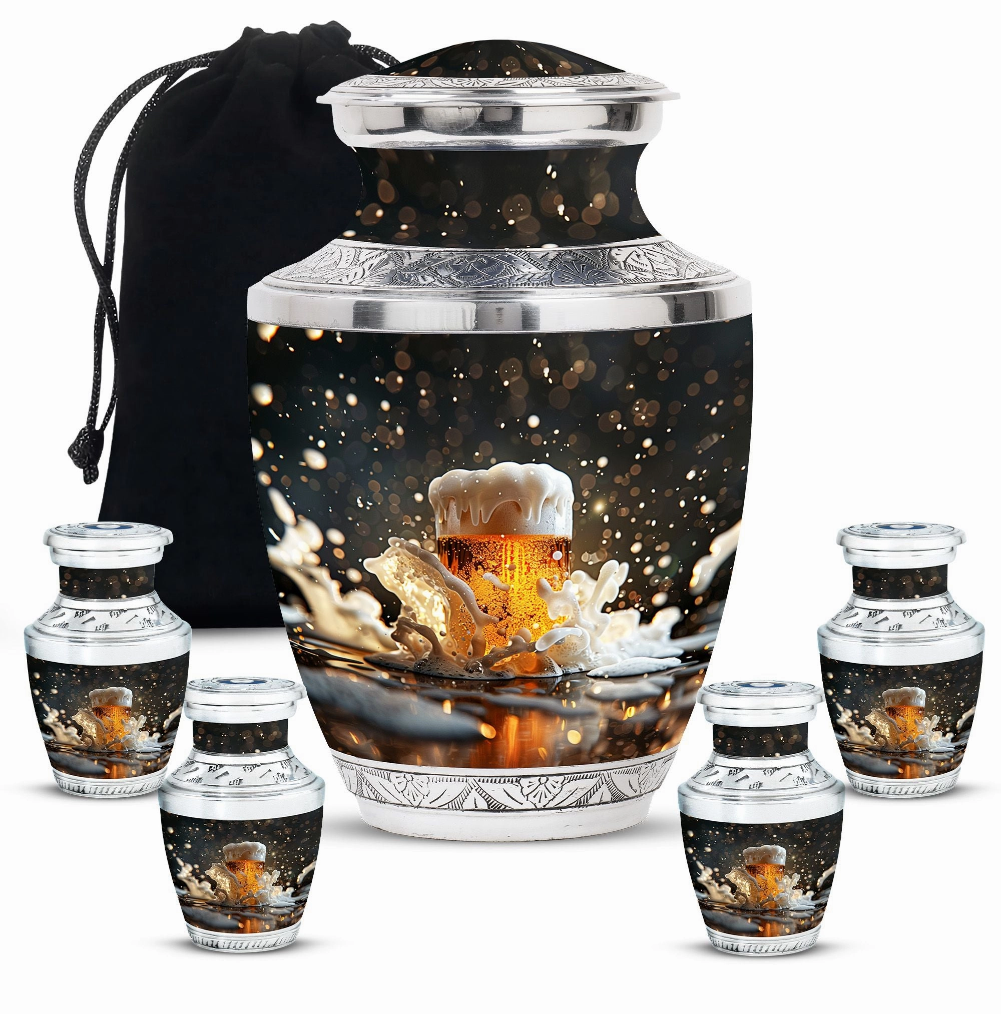 Beer Cremation Urns For Men Memorial & Funeral Urn