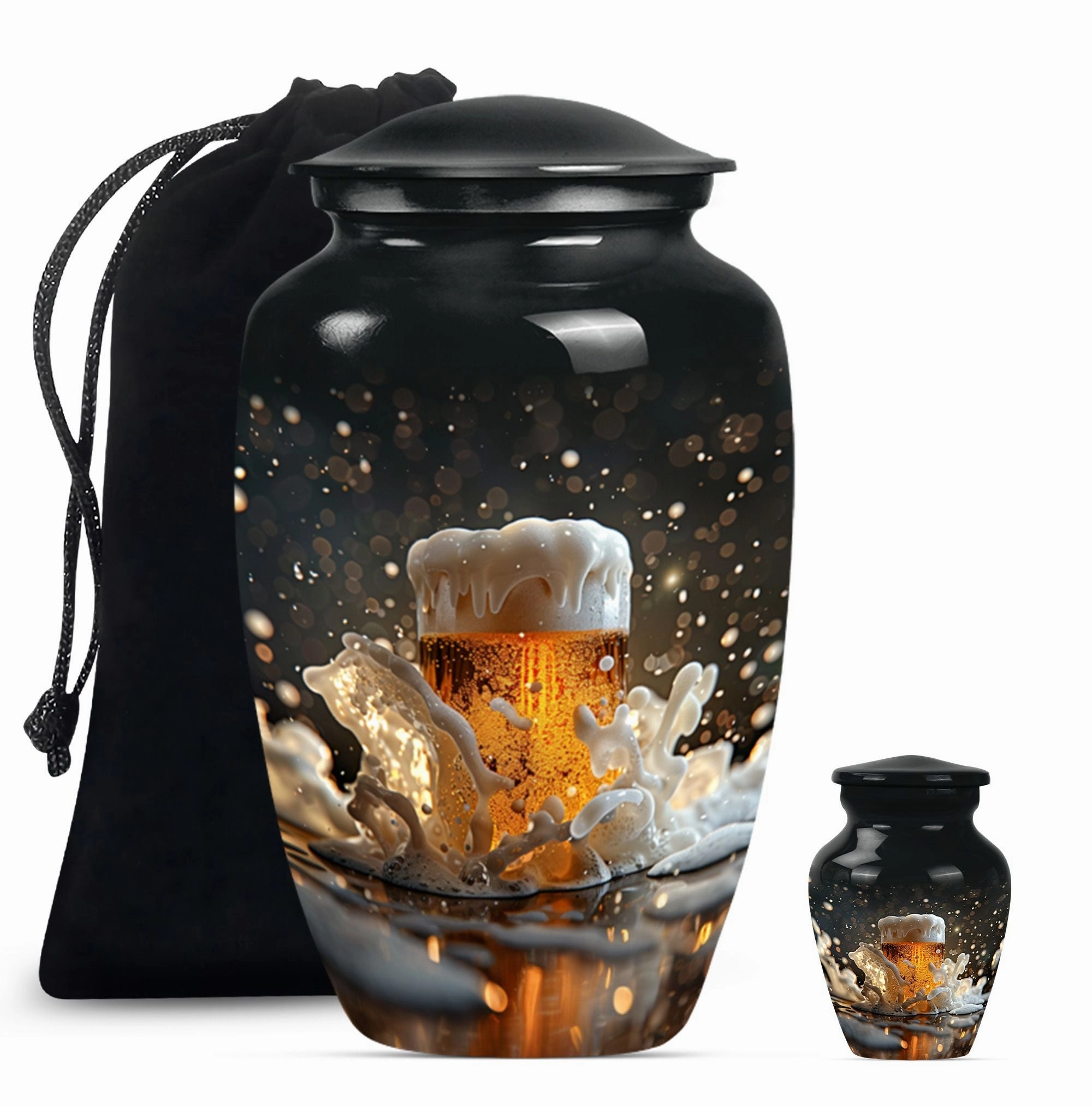 Beer Cremation Urns For Men Memorial & Funeral Urn