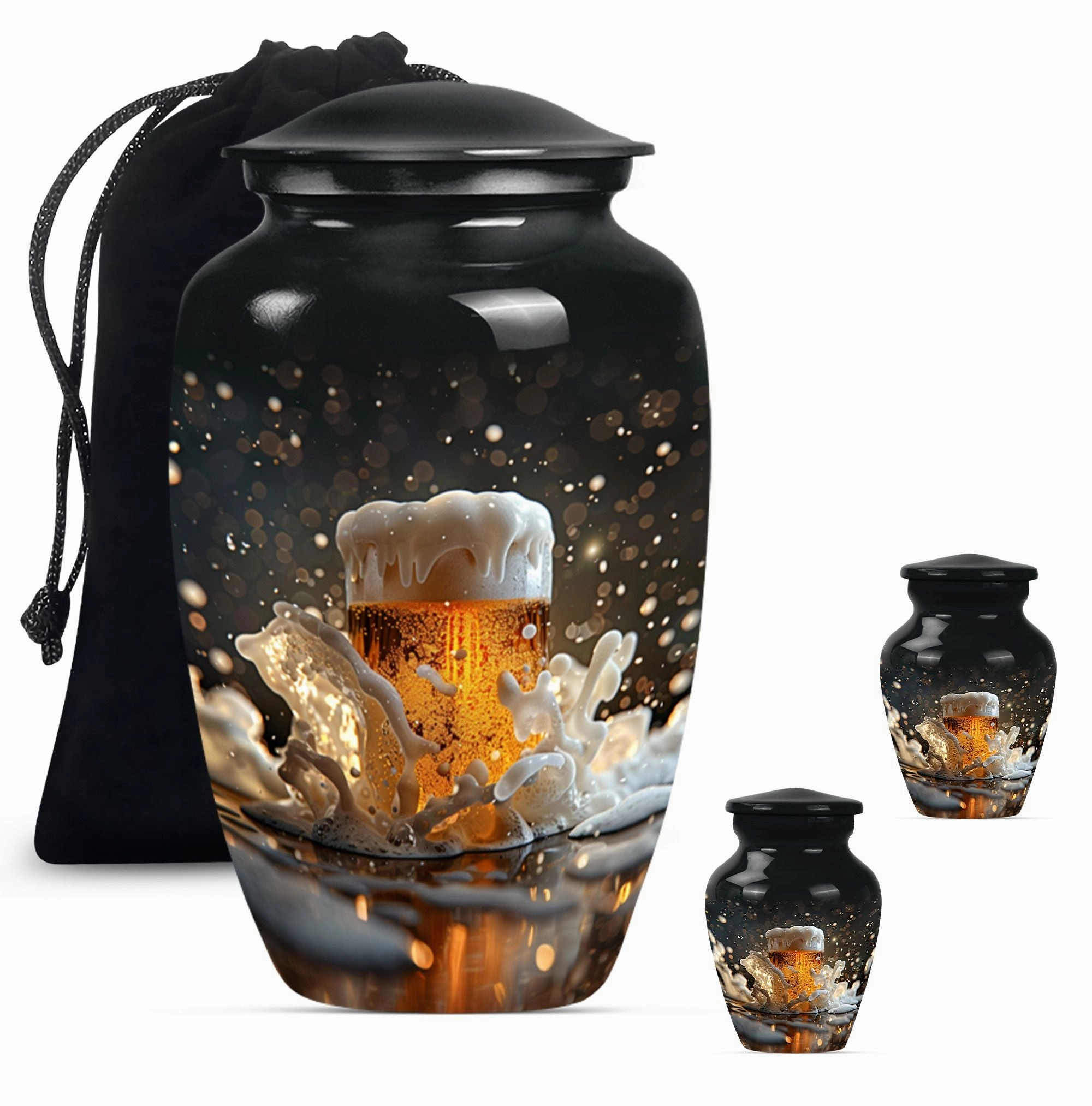 Beer Cremation Urns For Men Memorial & Funeral Urn