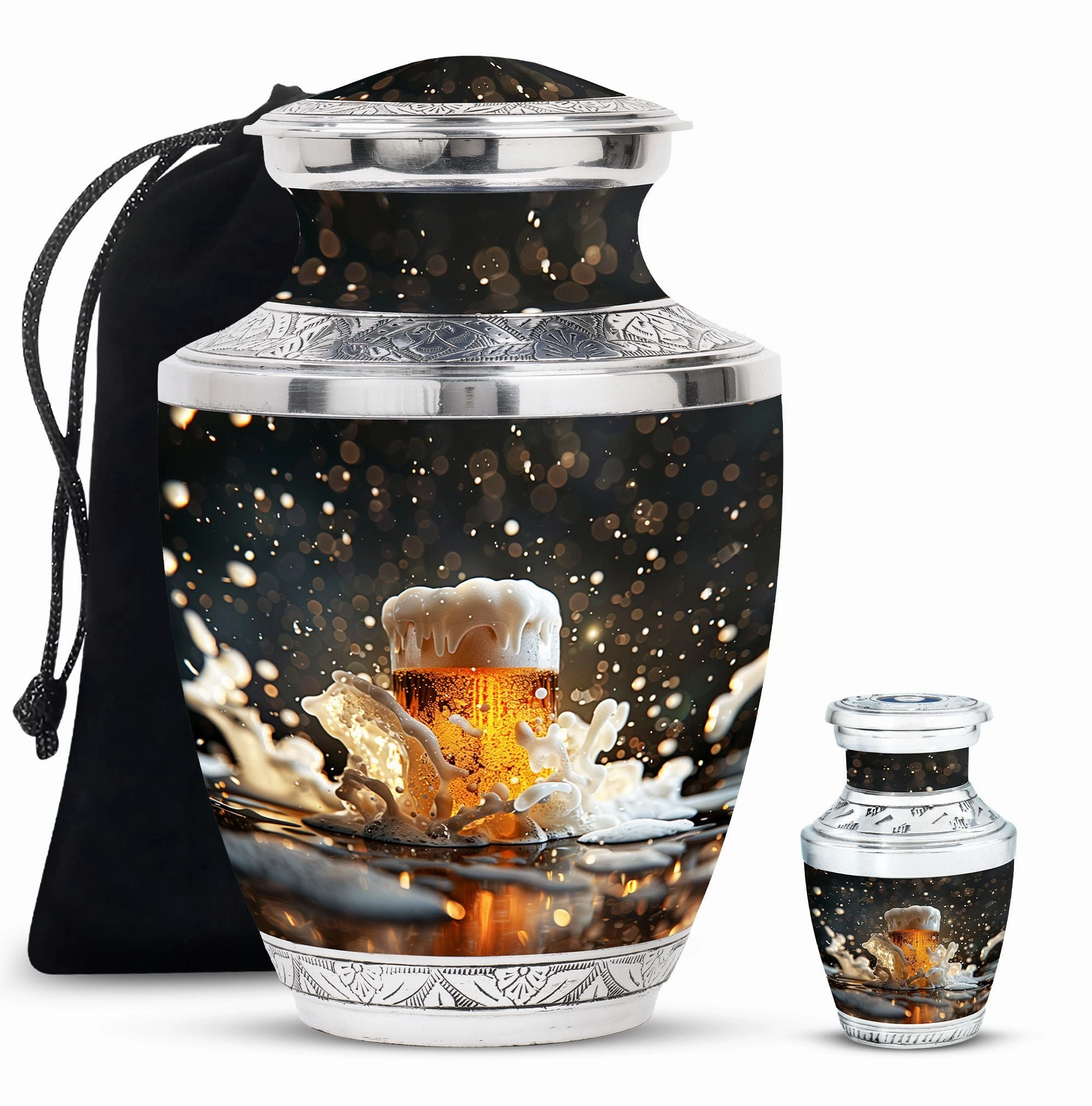 Beer Cremation Urns For Men Memorial & Funeral Urn