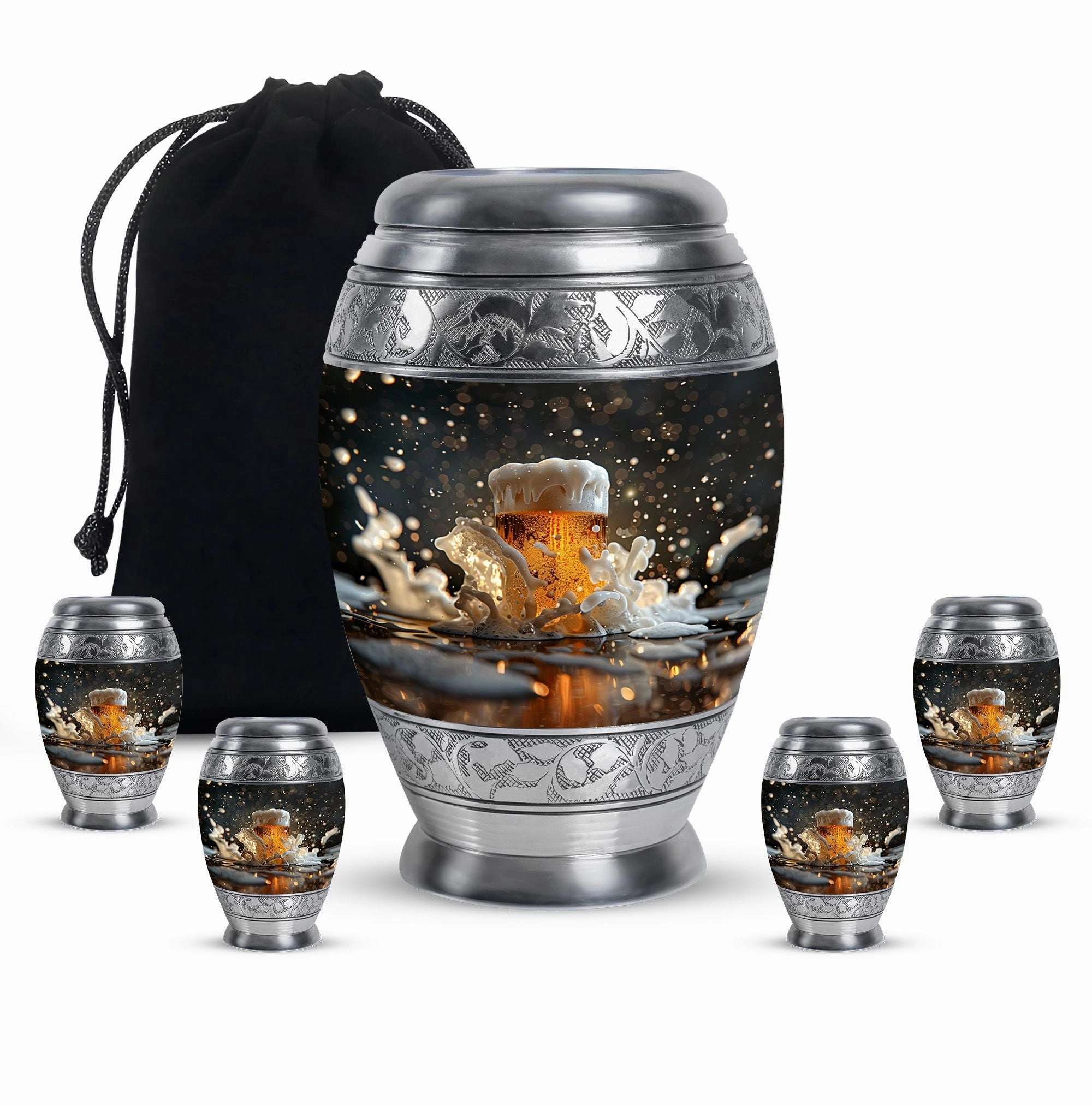 Beer Cremation Urns For Men Memorial & Funeral Urn