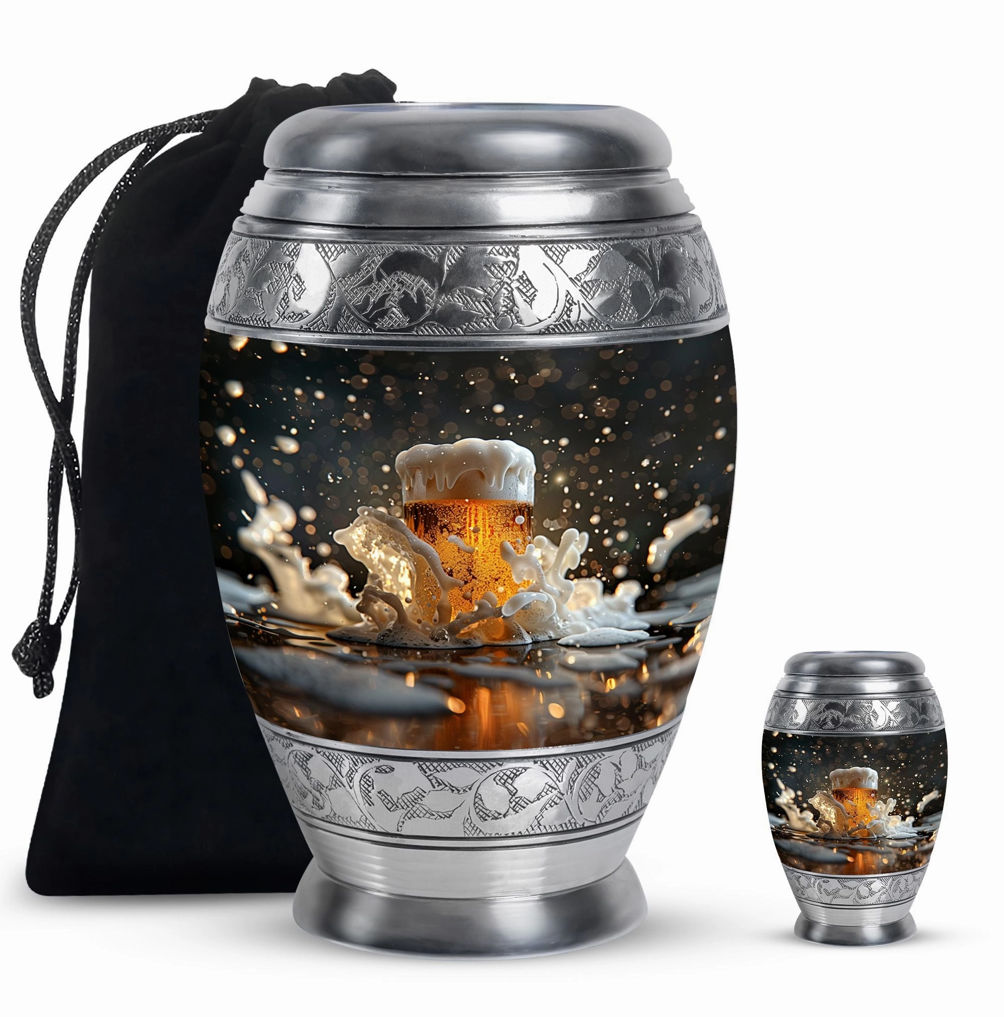 Beer Cremation Urns For Men Memorial & Funeral Urn