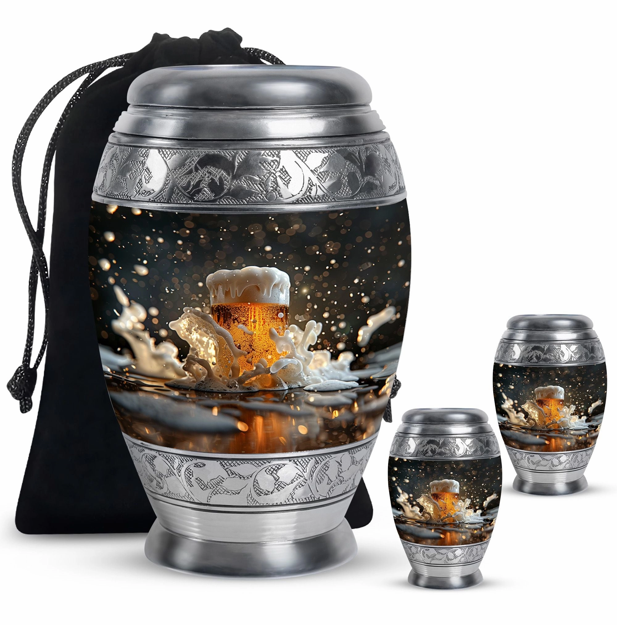 Beer Cremation Urns For Men Memorial & Funeral Urn